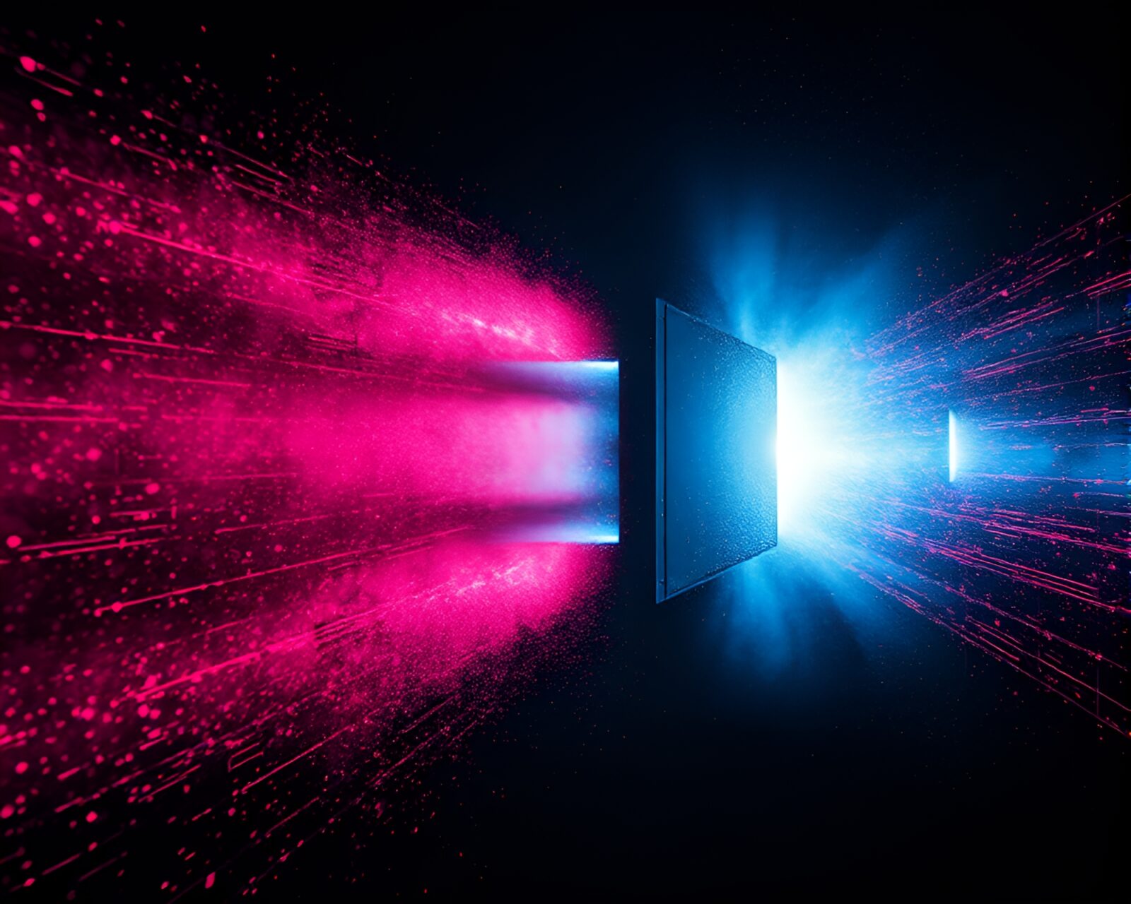 Intricate trompe-l'oeil quantum teleportation device with split toning