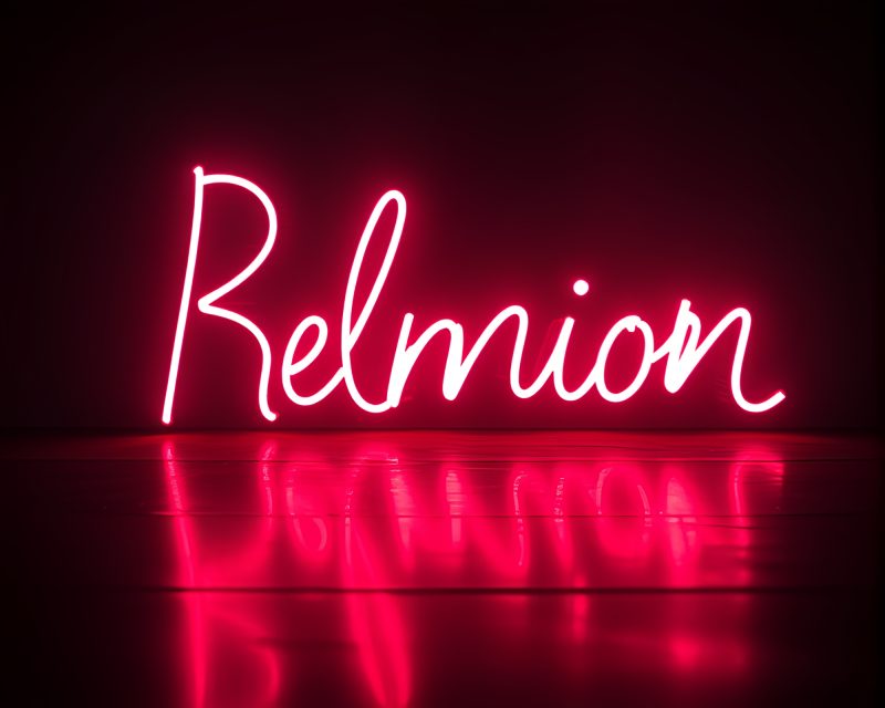 Neon Reflection: Handwritten Letter Silhouette – free AI stock image