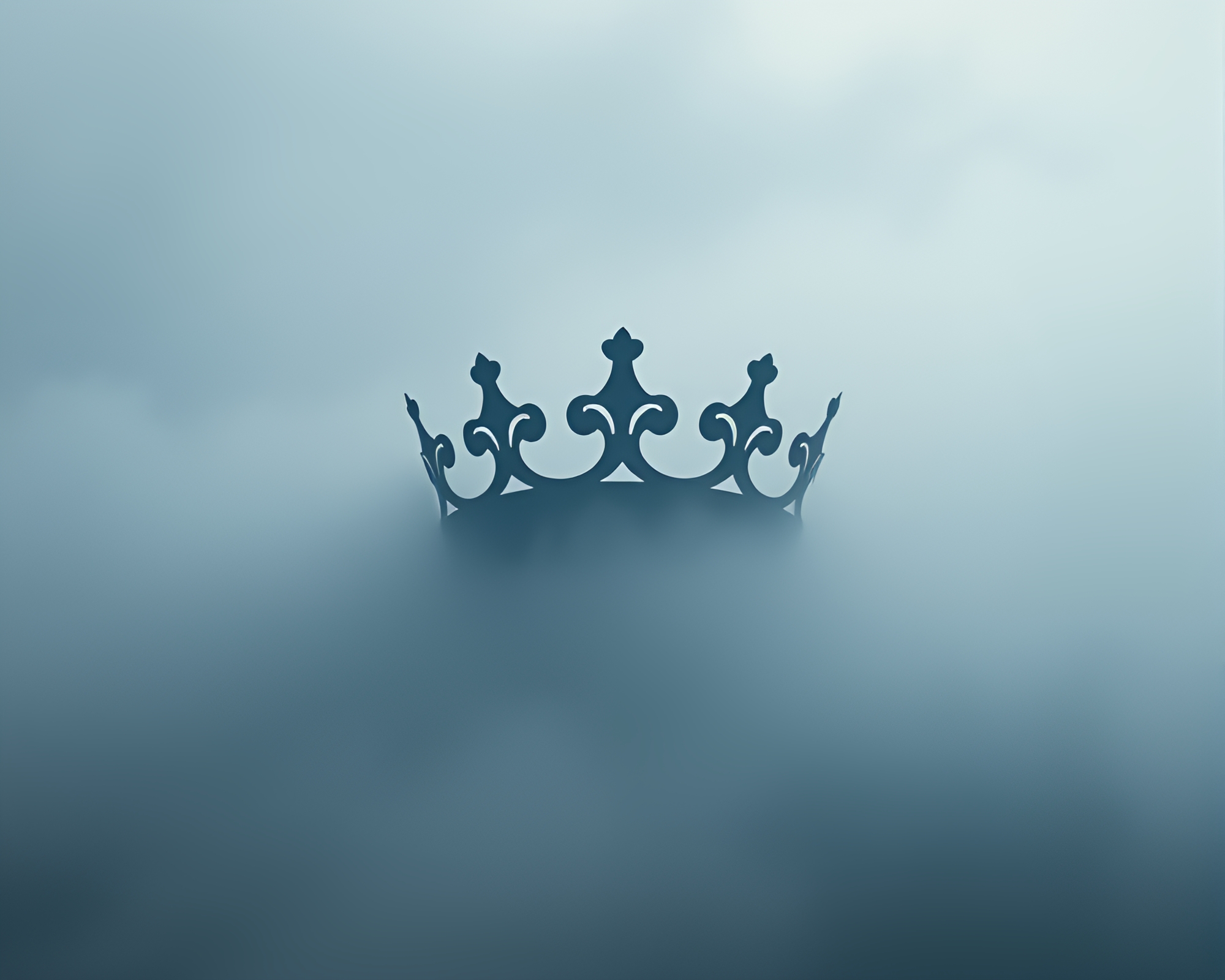 Regal Crown in Enchanted Foggy Paper Cutout – free AI stock image