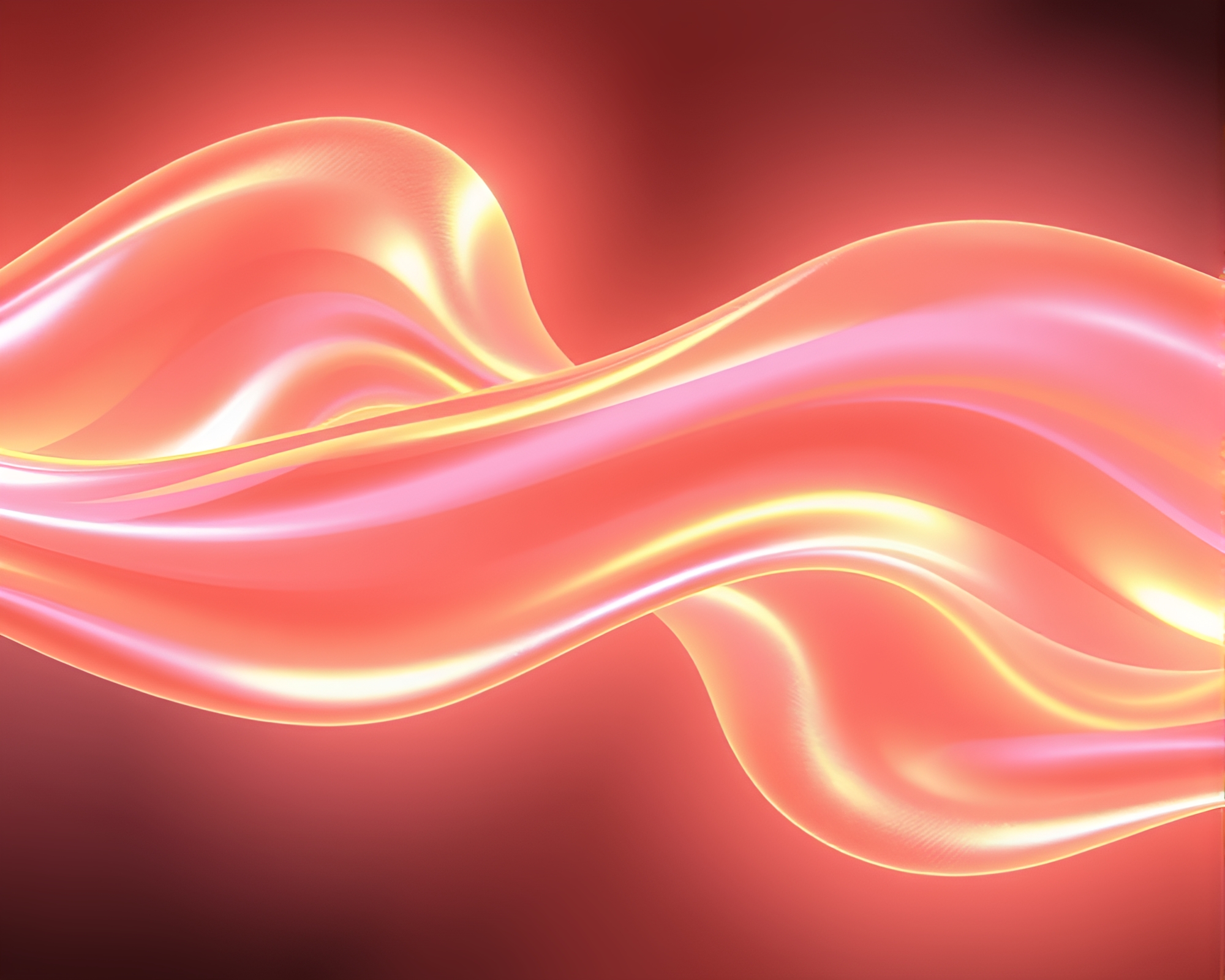 Satin Ribbon Enveloped in Fractal Glow – free AI stock image