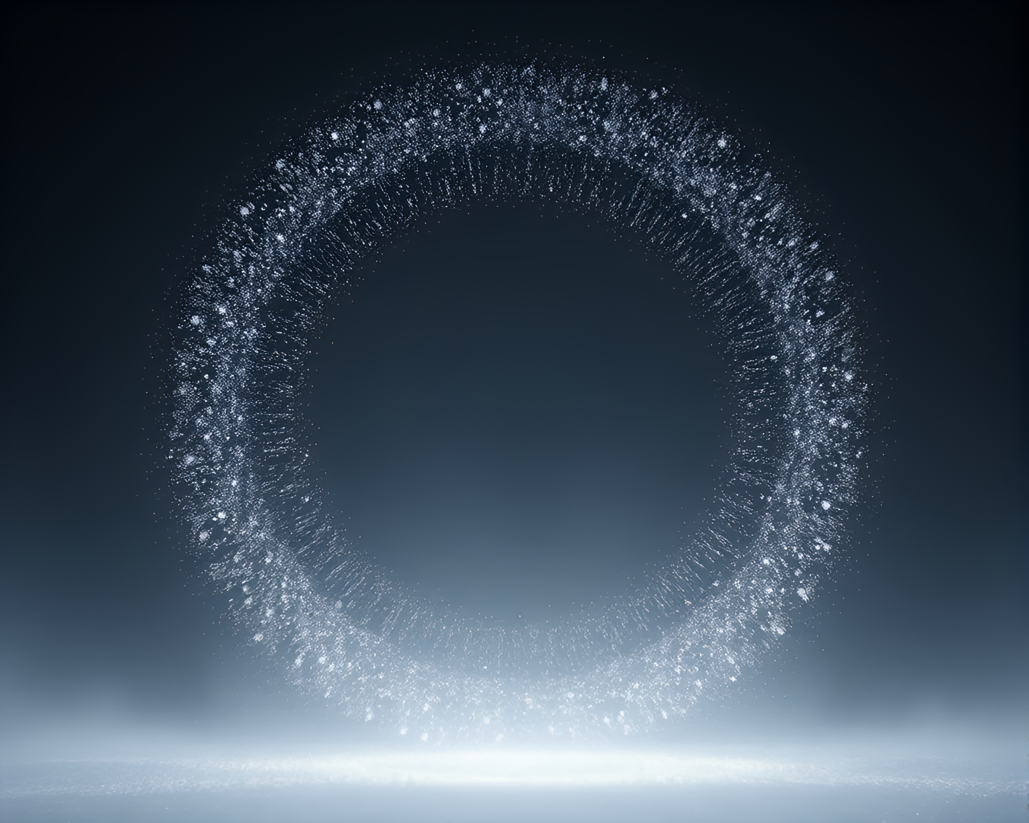 Futuristic Stone Circle in Cybernetic Light – free AI stock image