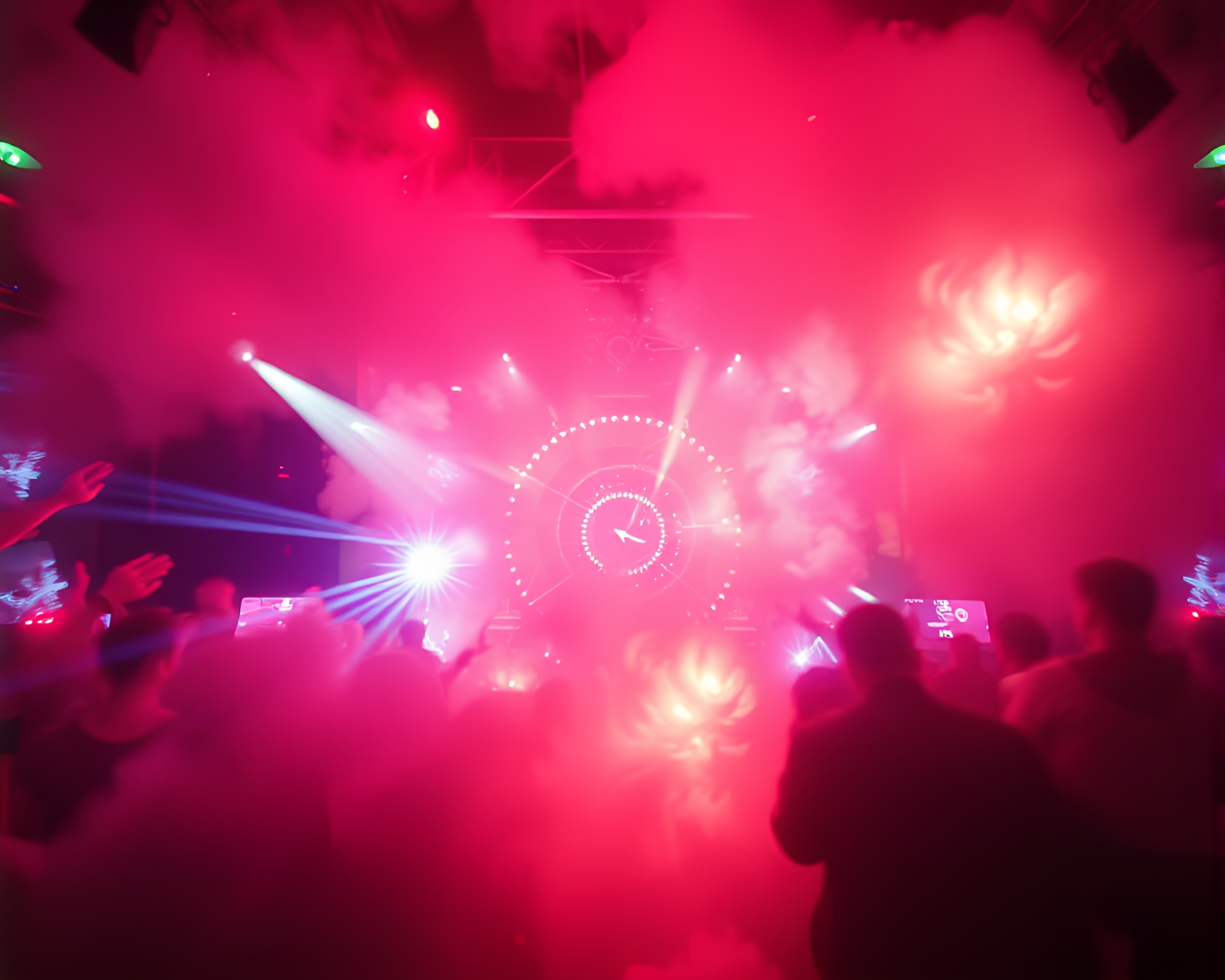 Ethereal Multiverse Portal Amidst Strobe Lights – free AI stock image