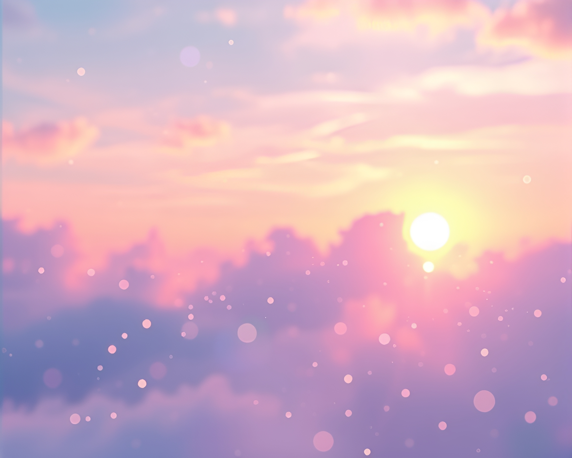 Cubist Floating Crystal Hologram at Sunrise – free AI stock image