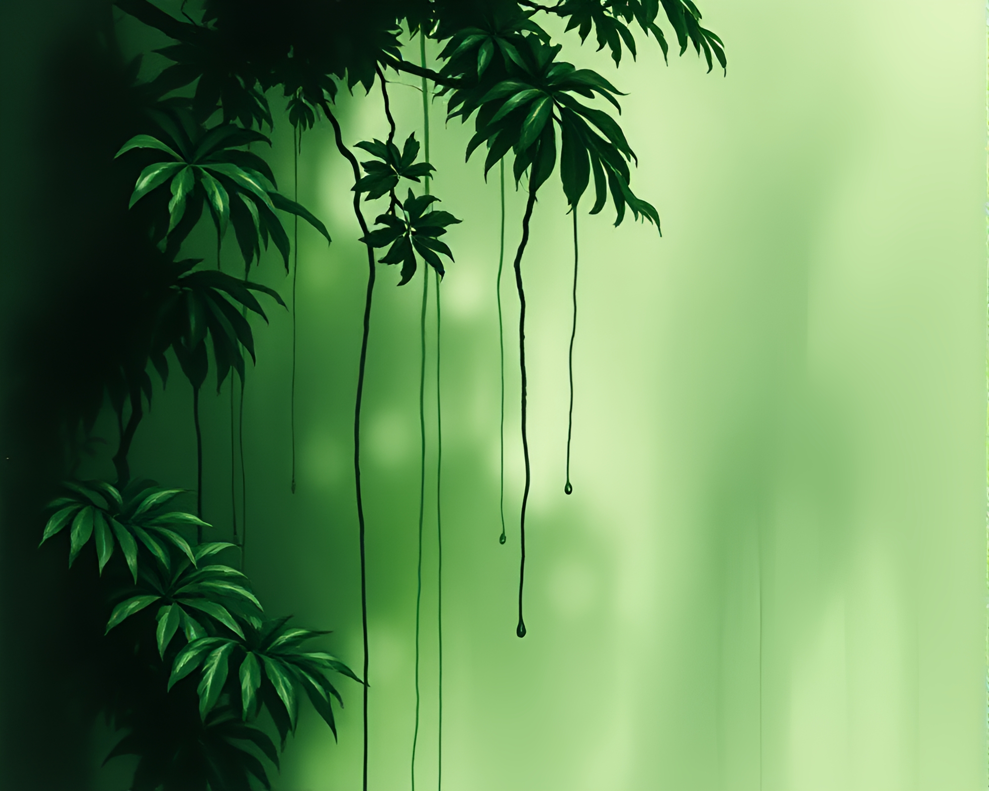 Ink-Wash Hover Taxi in Rainforest Grisaille – free AI stock image