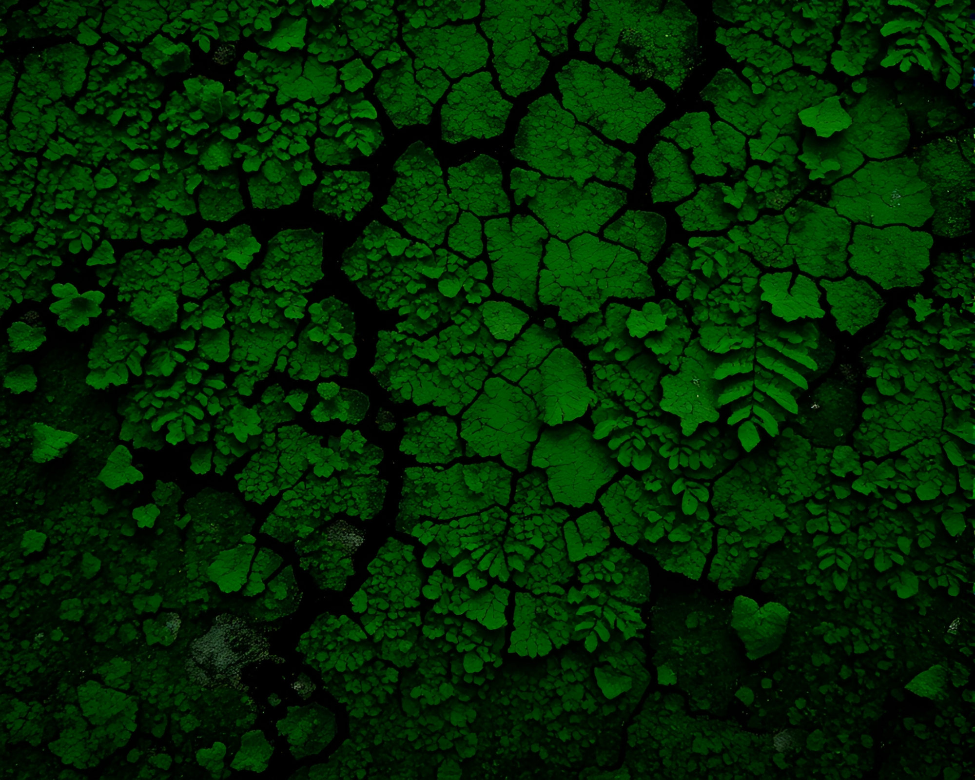 8-Bit Forest Lichen Calligraphy – free AI stock image