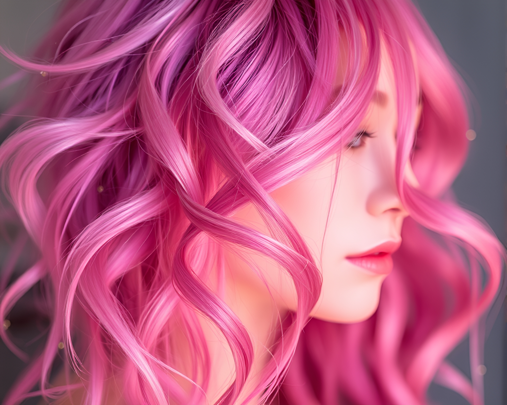 Mesmerizing Kaleidoscope Beadwork Hair Simulation Art – free AI stock image