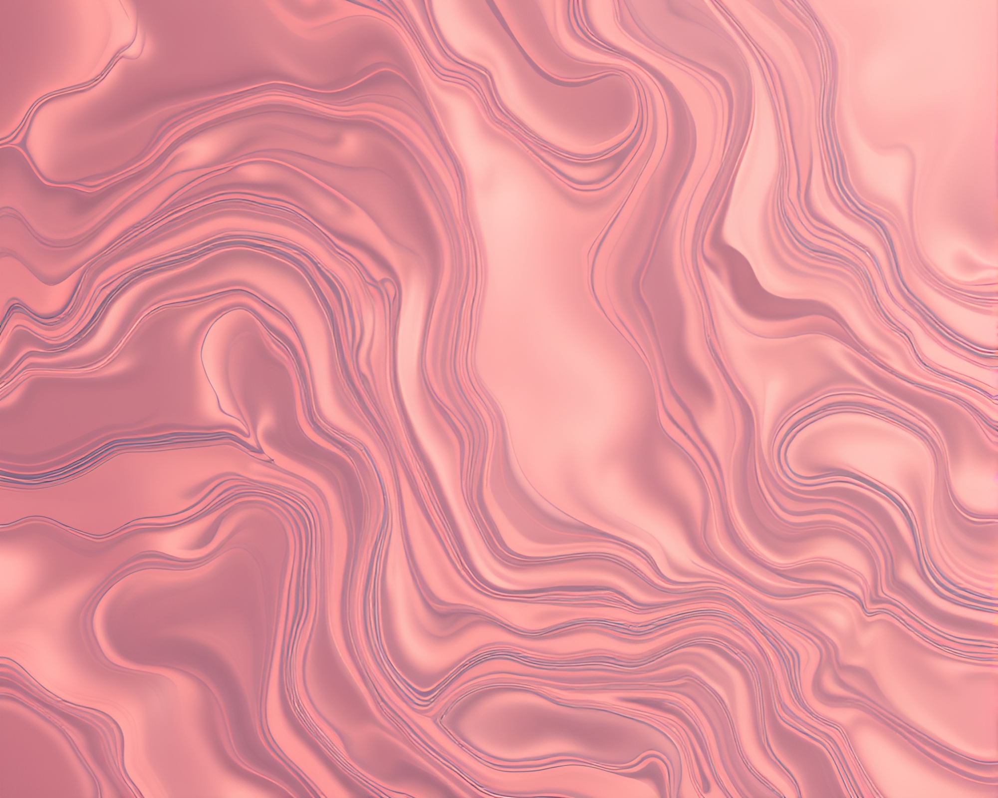 Futuristic Android in Rose Gold Fluid Universe – free AI stock image