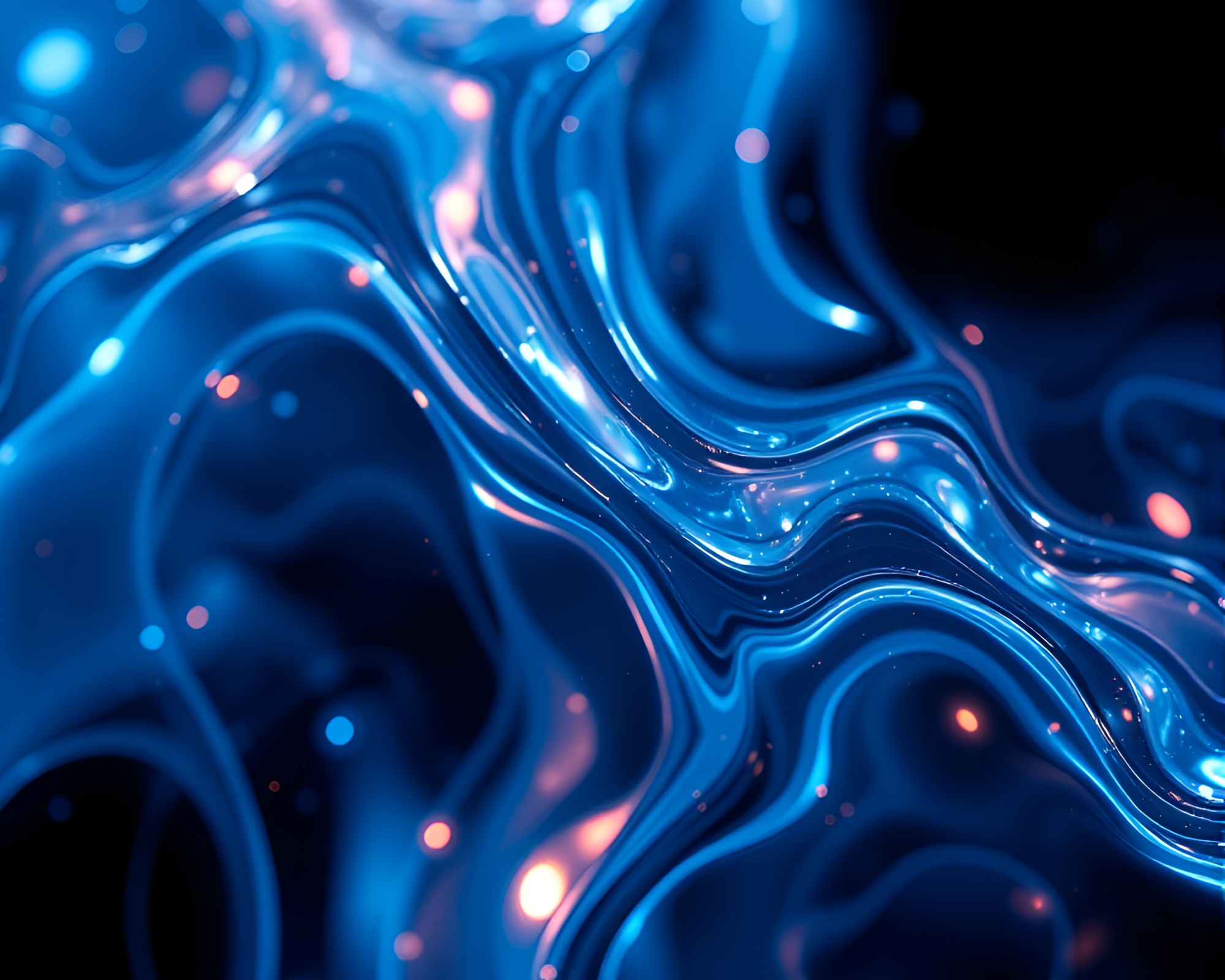 Fractal Glass Distortion in Pixelated Light – free AI stock image
