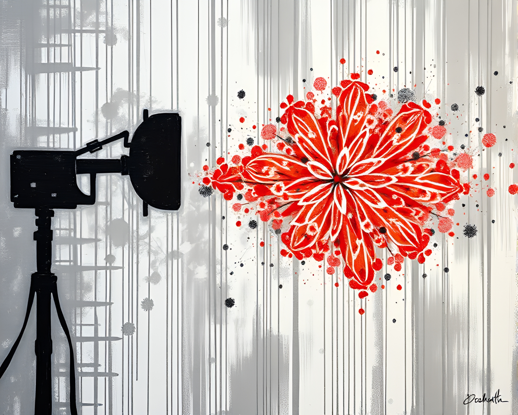 Abstract Morse Code Telegraph Sgraffito Design – free AI stock image