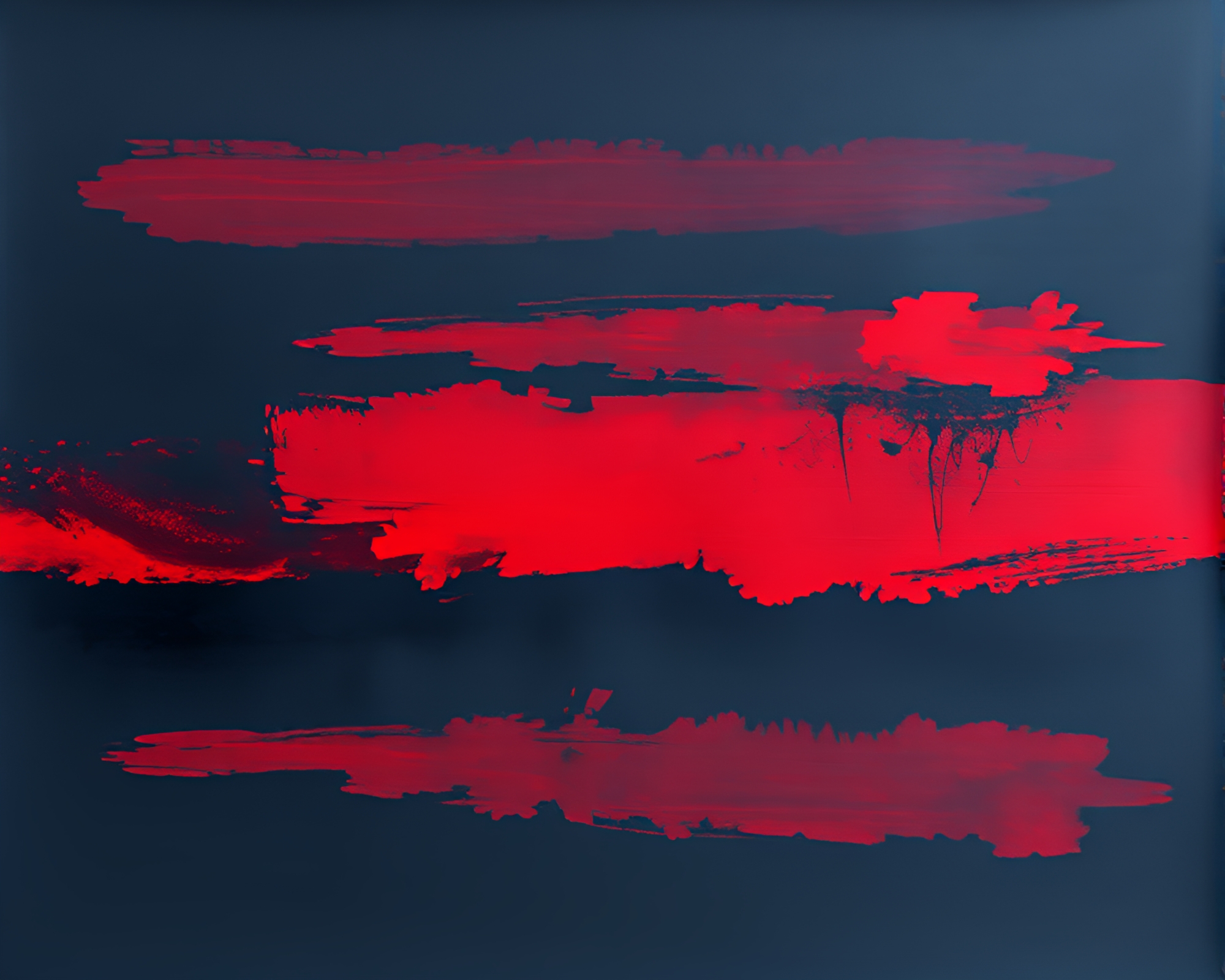 Mystical charcoal Golem in red-blue duotone – free AI stock image