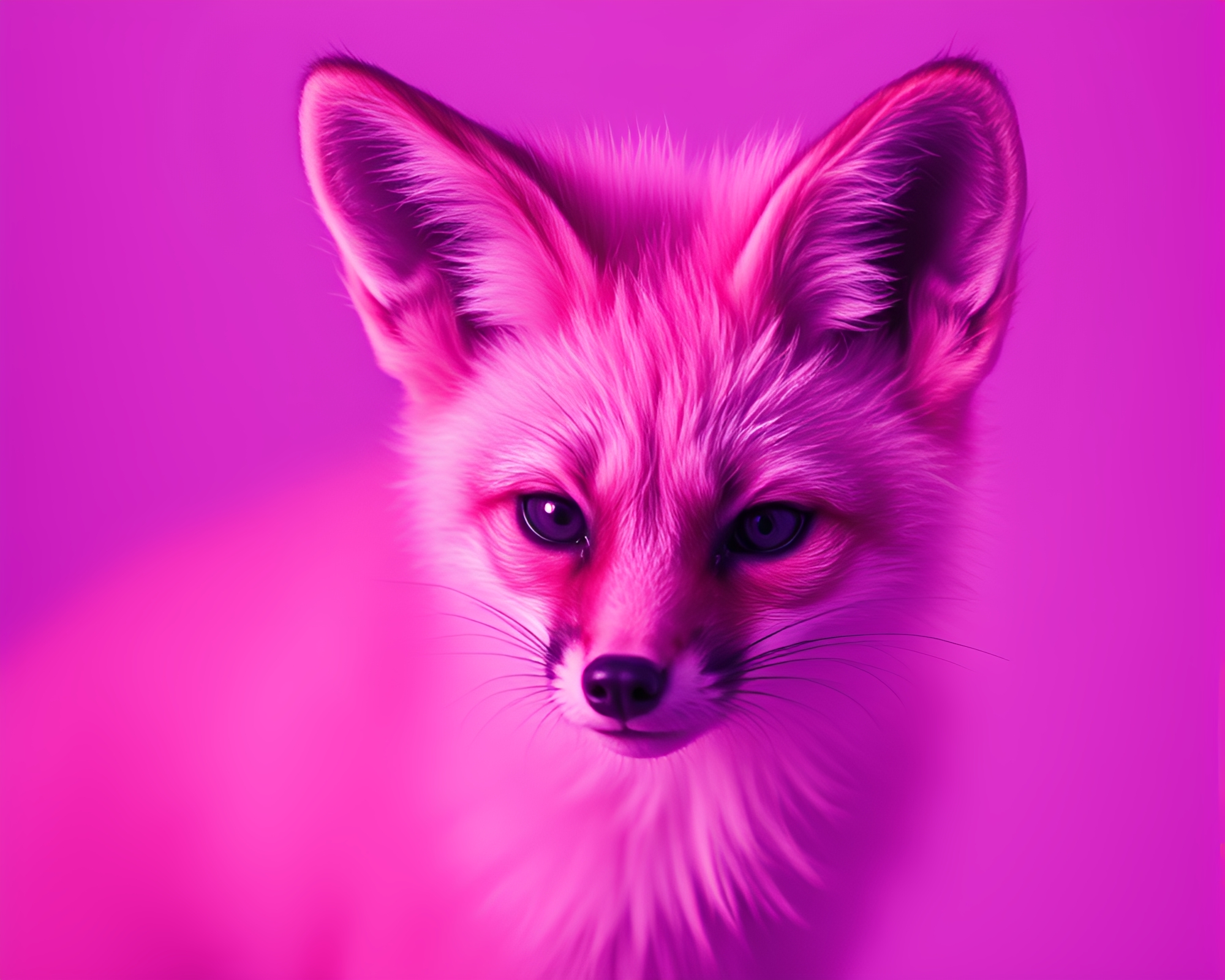 Fennec Fox with Amethyst Glow in Stipple Art – free AI stock image