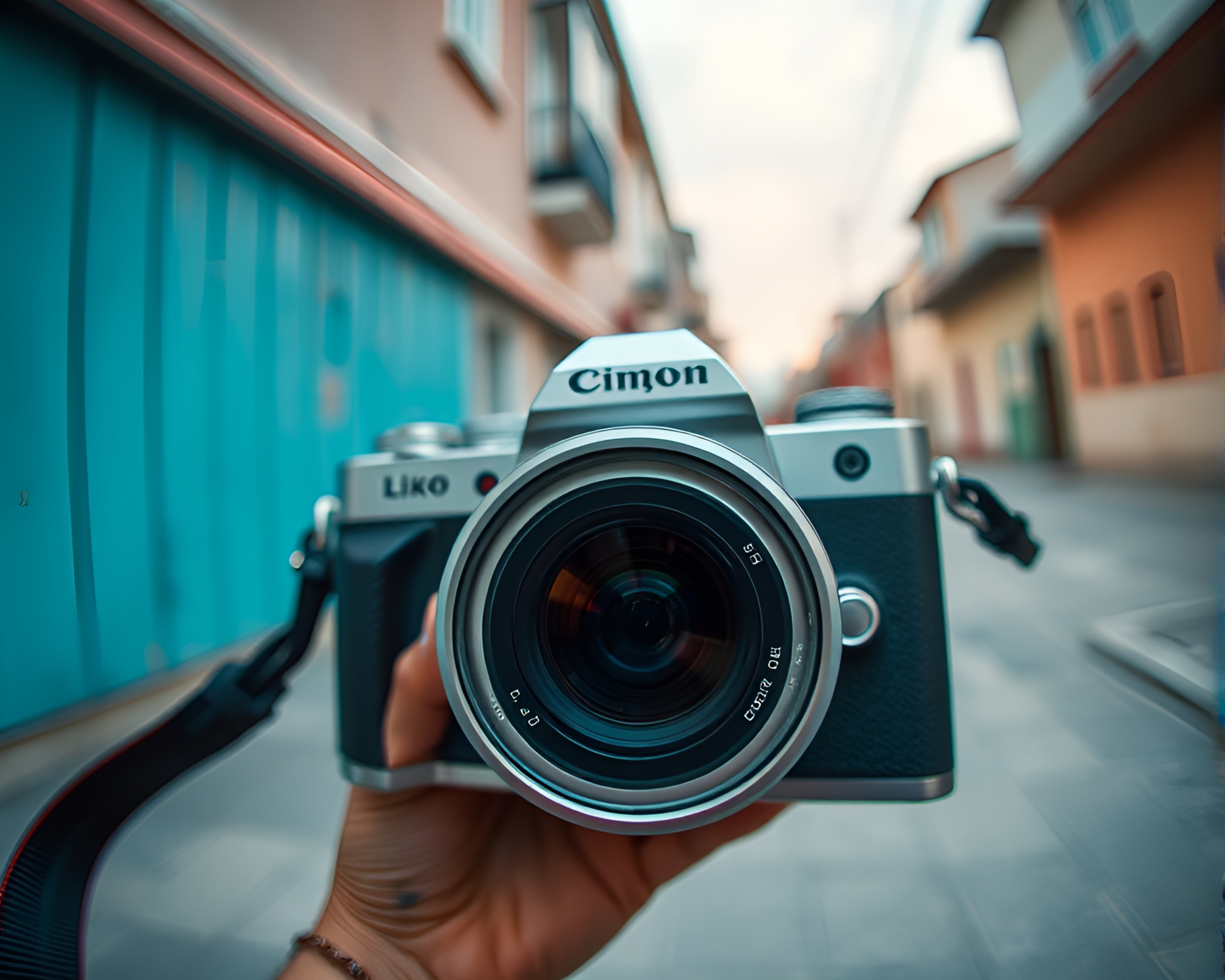 Ethereal Camera Dreamland: Pastel Aerial Fantasy – free AI stock image