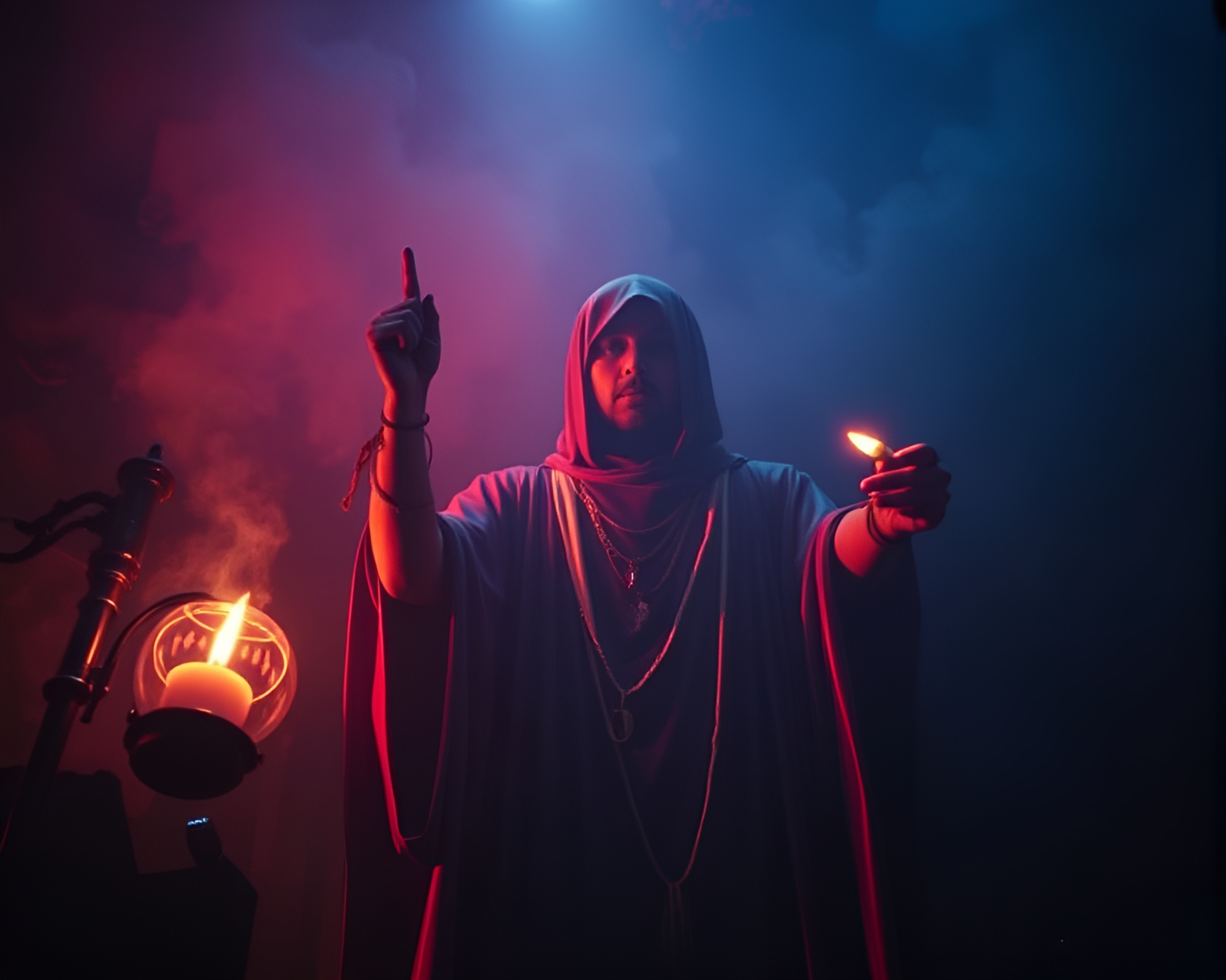 Intriguing Alchemical Symbols in Dramatic 80s VHS Style – free AI stock image