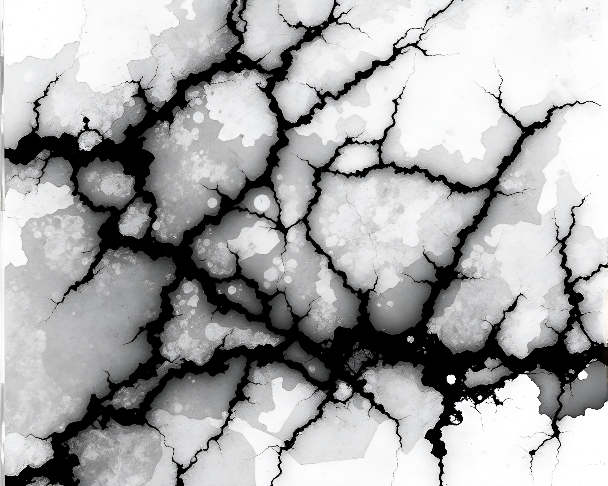 Fractal Ink Calligraphy in Volcanic Ash Lighting – free AI stock image