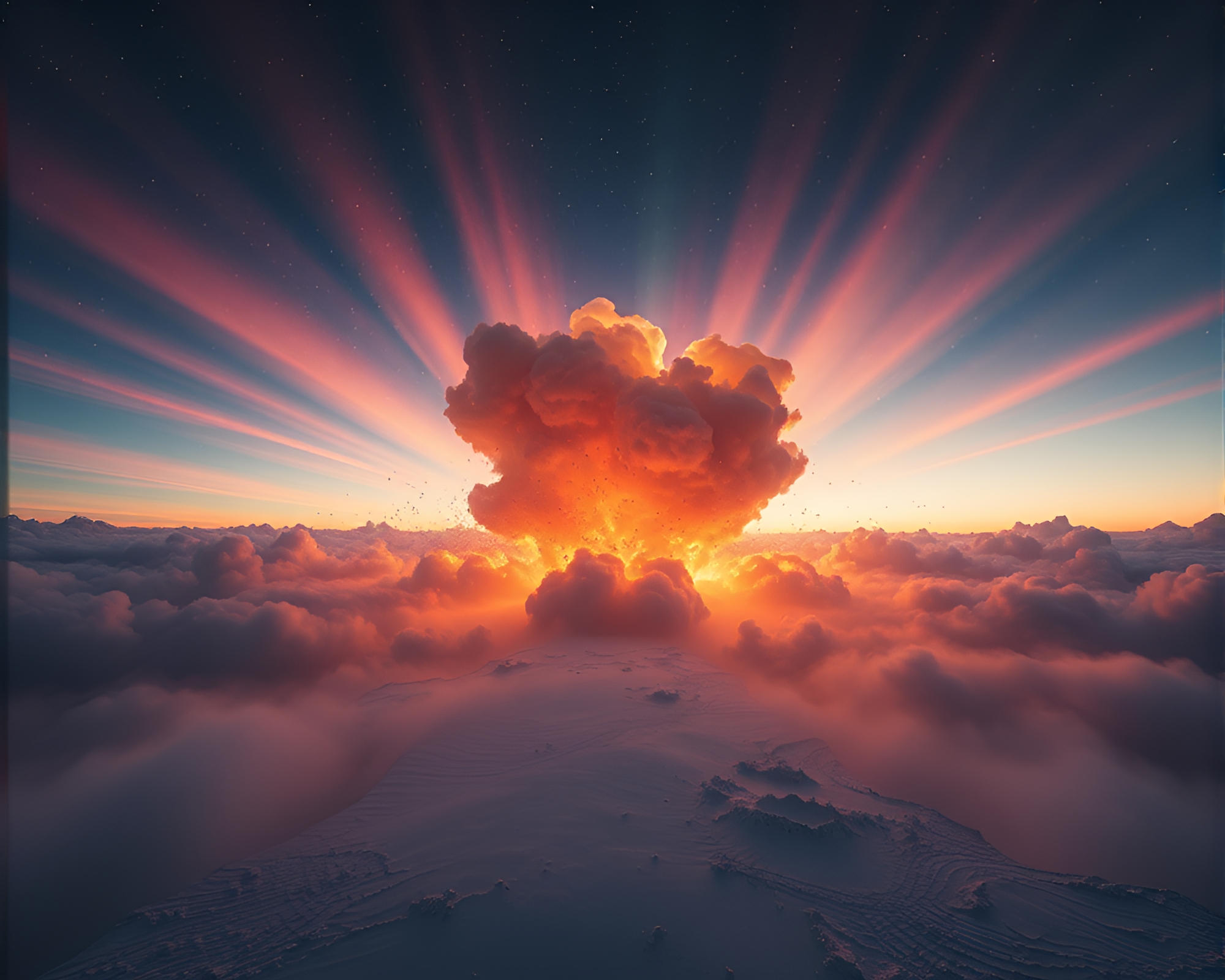Cosmic Multiverse Gateway Bursting with Data Visualizations – free AI stock image