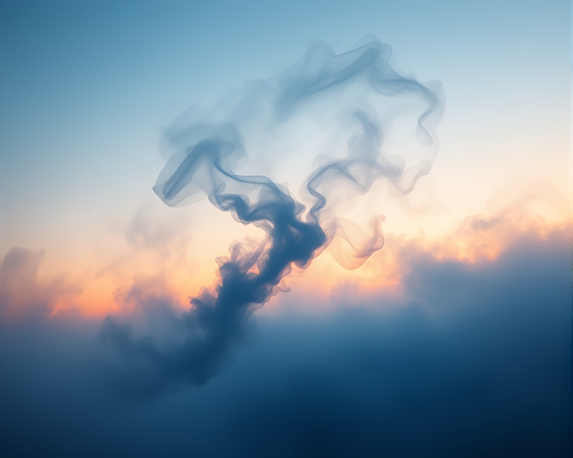 Swirling Quantum Fluctuations at Polar Twilight – free AI stock image
