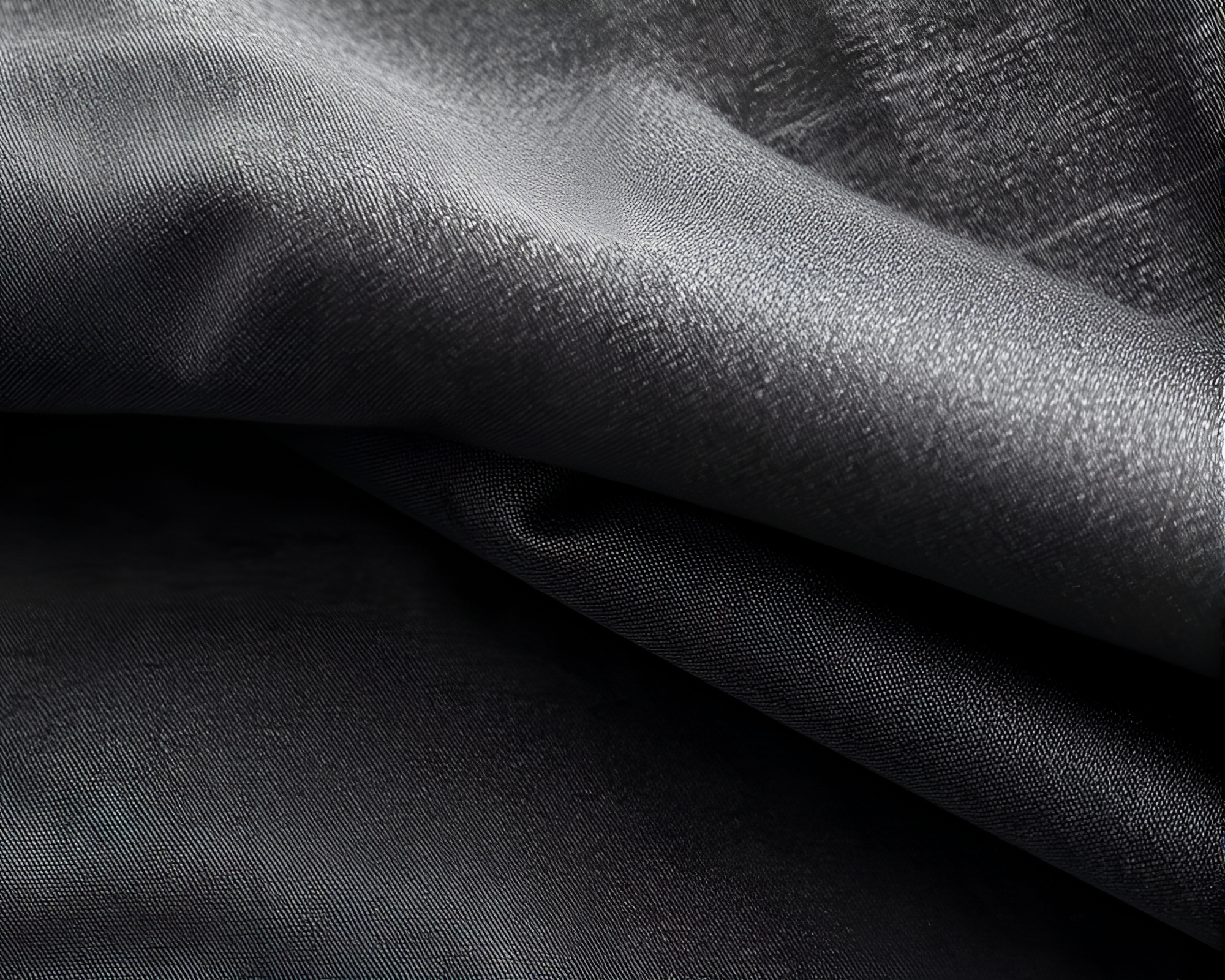 Llama in Graphite Gray Fabric Folds Composition – free AI stock image