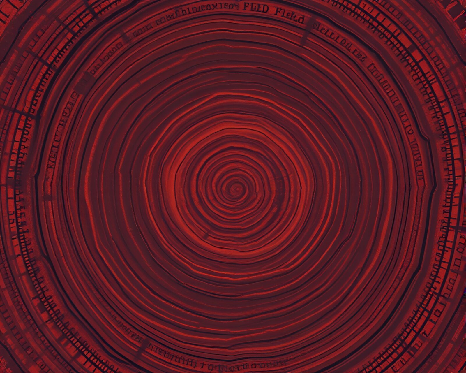 Tree ring pattern surrounds ASCII geysers in canyon