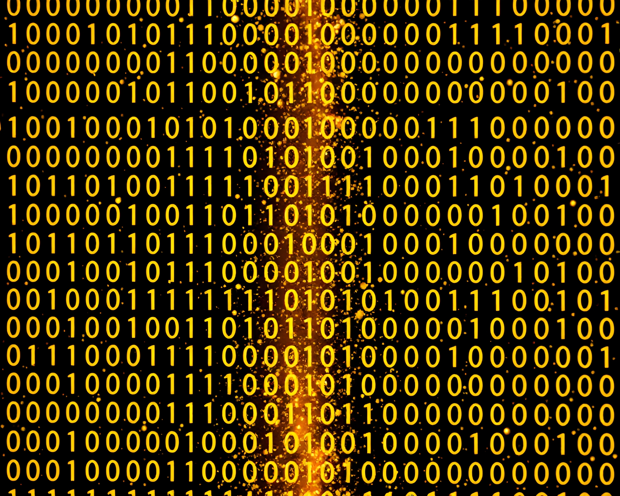 Op Art Morse Code Telecommunication in Monochrome Yellow – free AI stock image