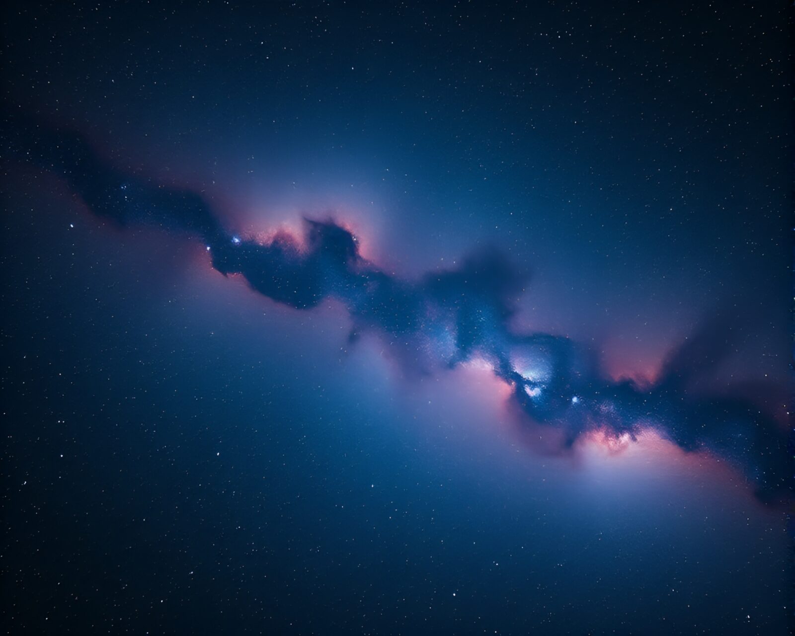 Ethereal split-toned celestial nebula in stunning cinemagraph