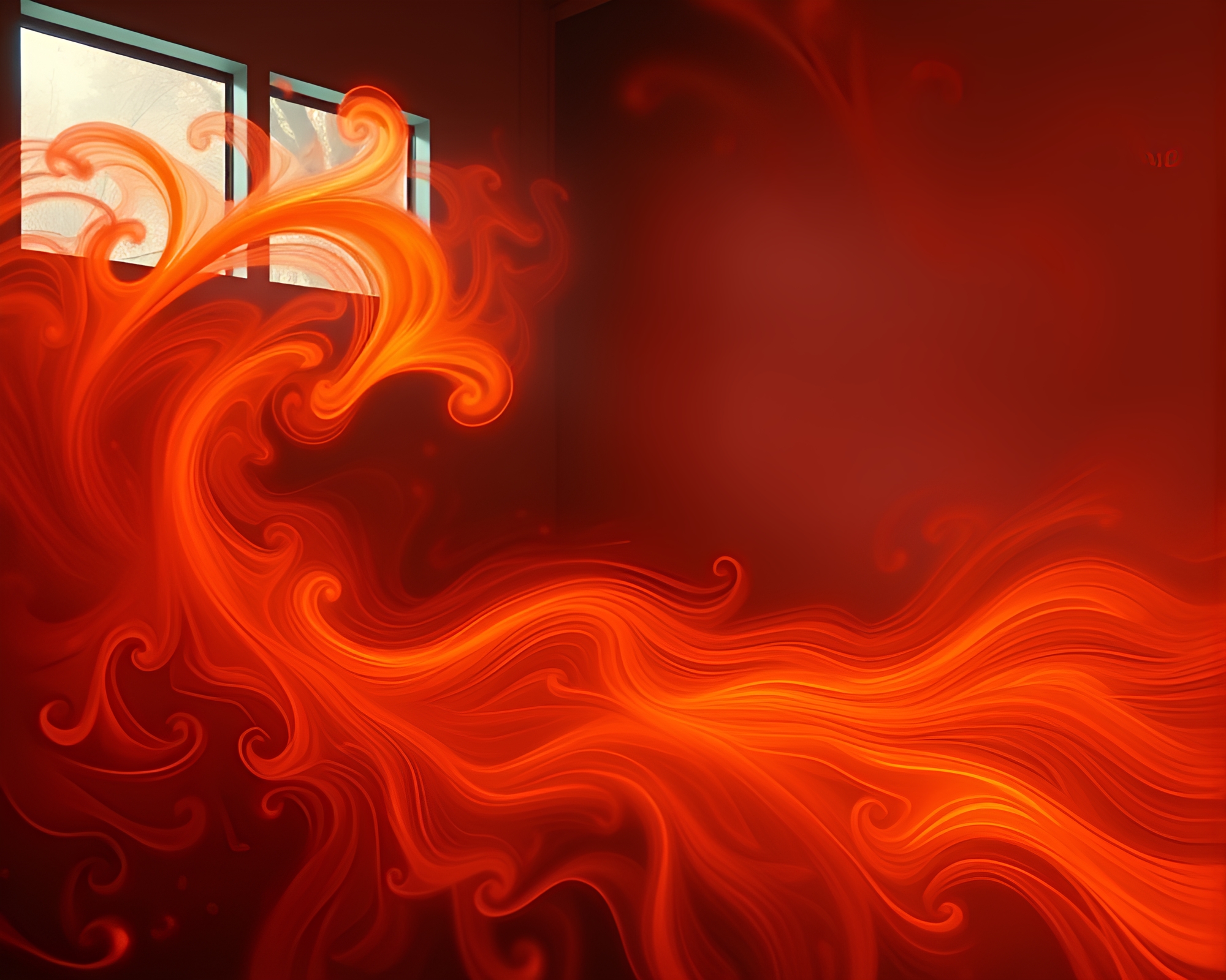 Vibrant Swirls of Warmth in HDR Studio Portrait – free AI stock image