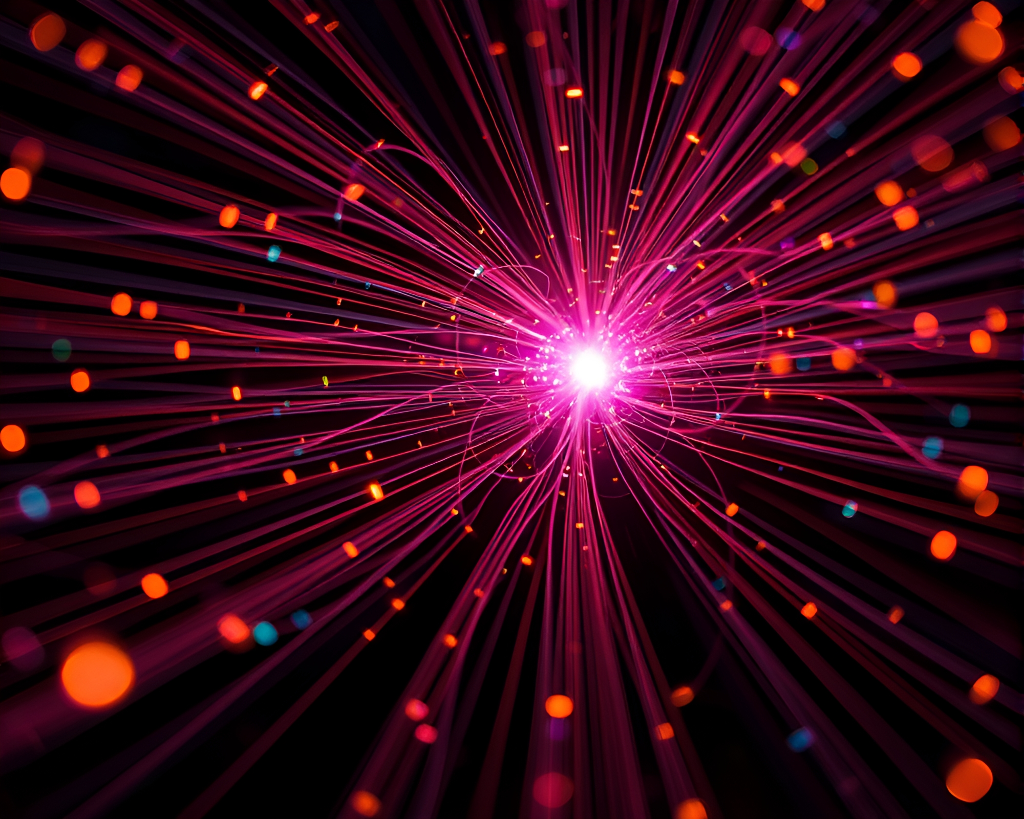 Fiber Optics Mirage: HDR Photogrammetry Illusion – free AI stock image