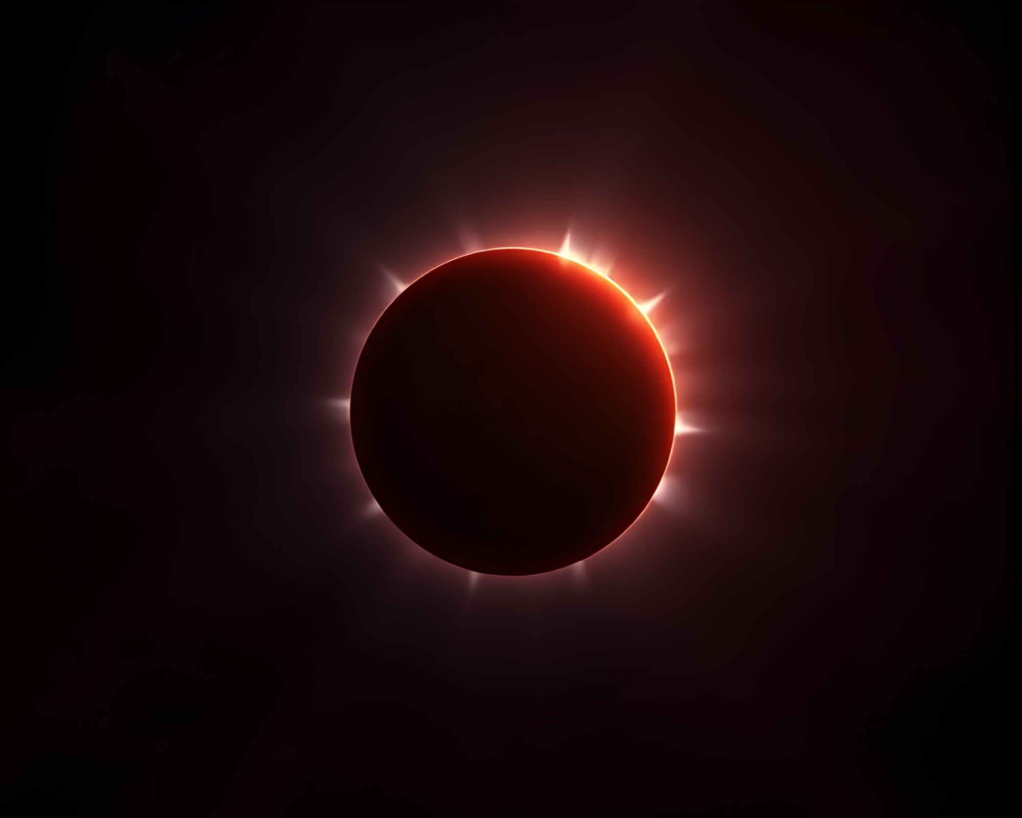 Solar Eclipse Neon Glow: Digital Noise Composition – free AI stock image