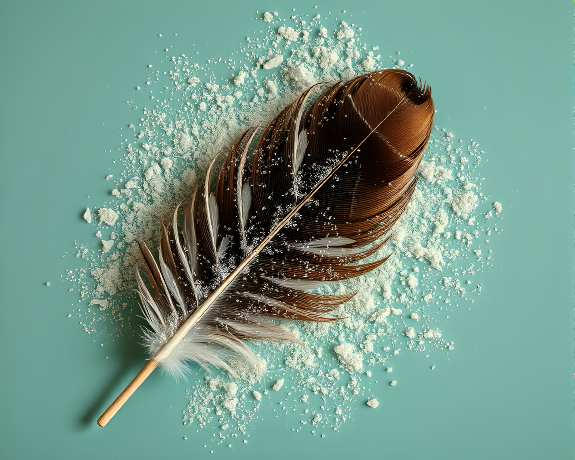 Feather Dusting Morse Code Telegraph in VHS Distortion – free AI stock image