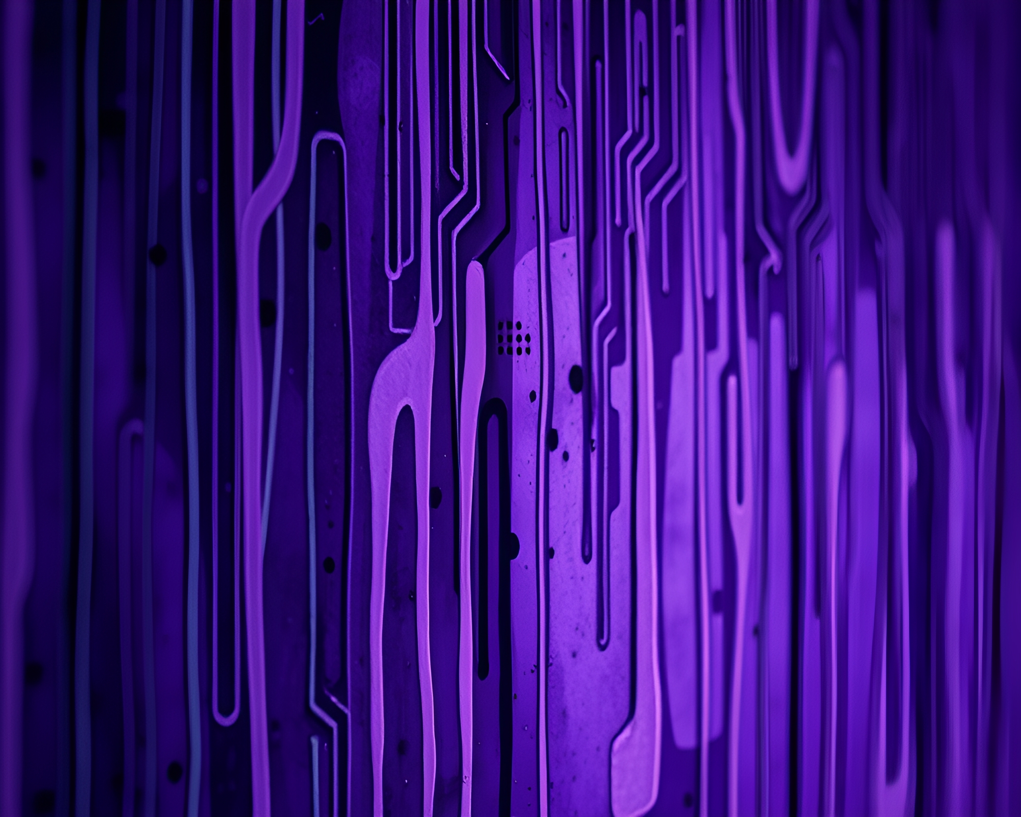 Graffiti Drips Circuit Board in Amethyst Cinemagraph – free AI stock image