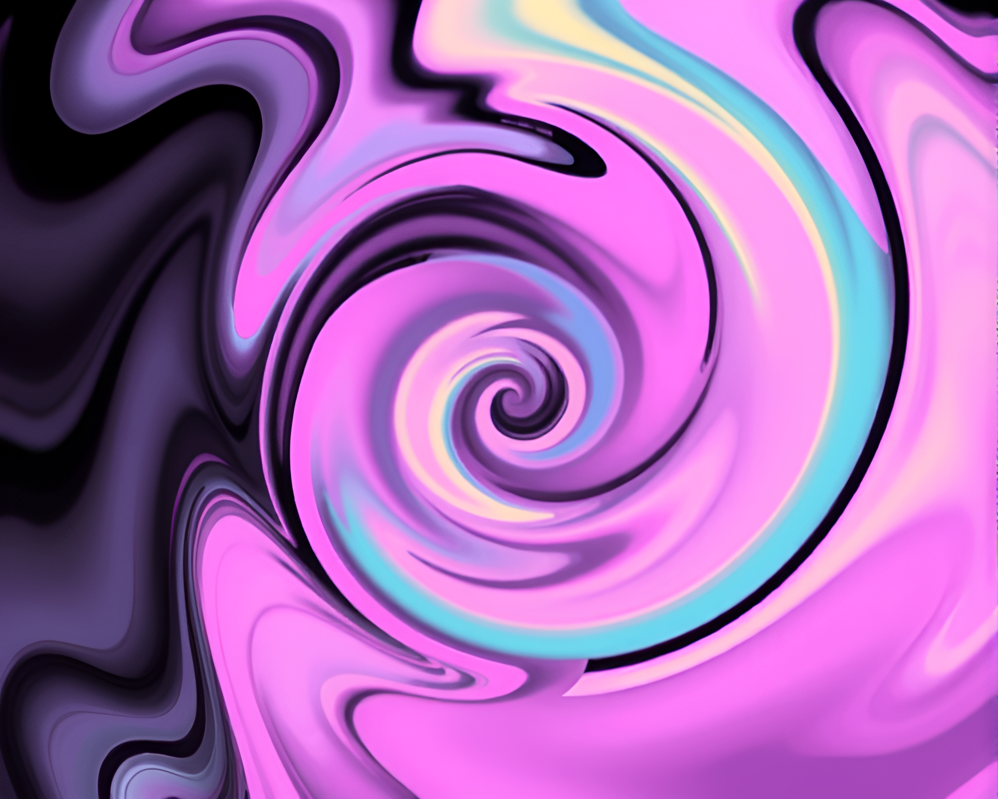 Pastel Swirls: Monochrome Psychedelic Dream – free AI stock image