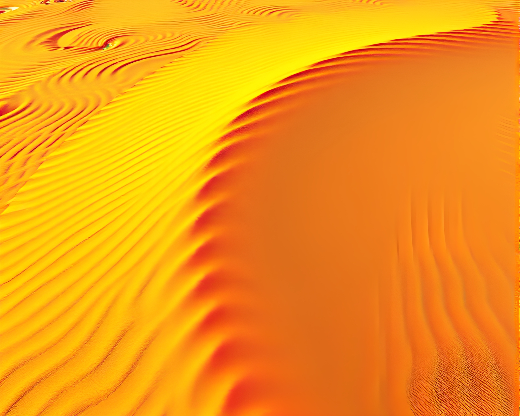 Cosmic Mirage: Anaglyph 3D Desert Sand Swirls – free AI stock image