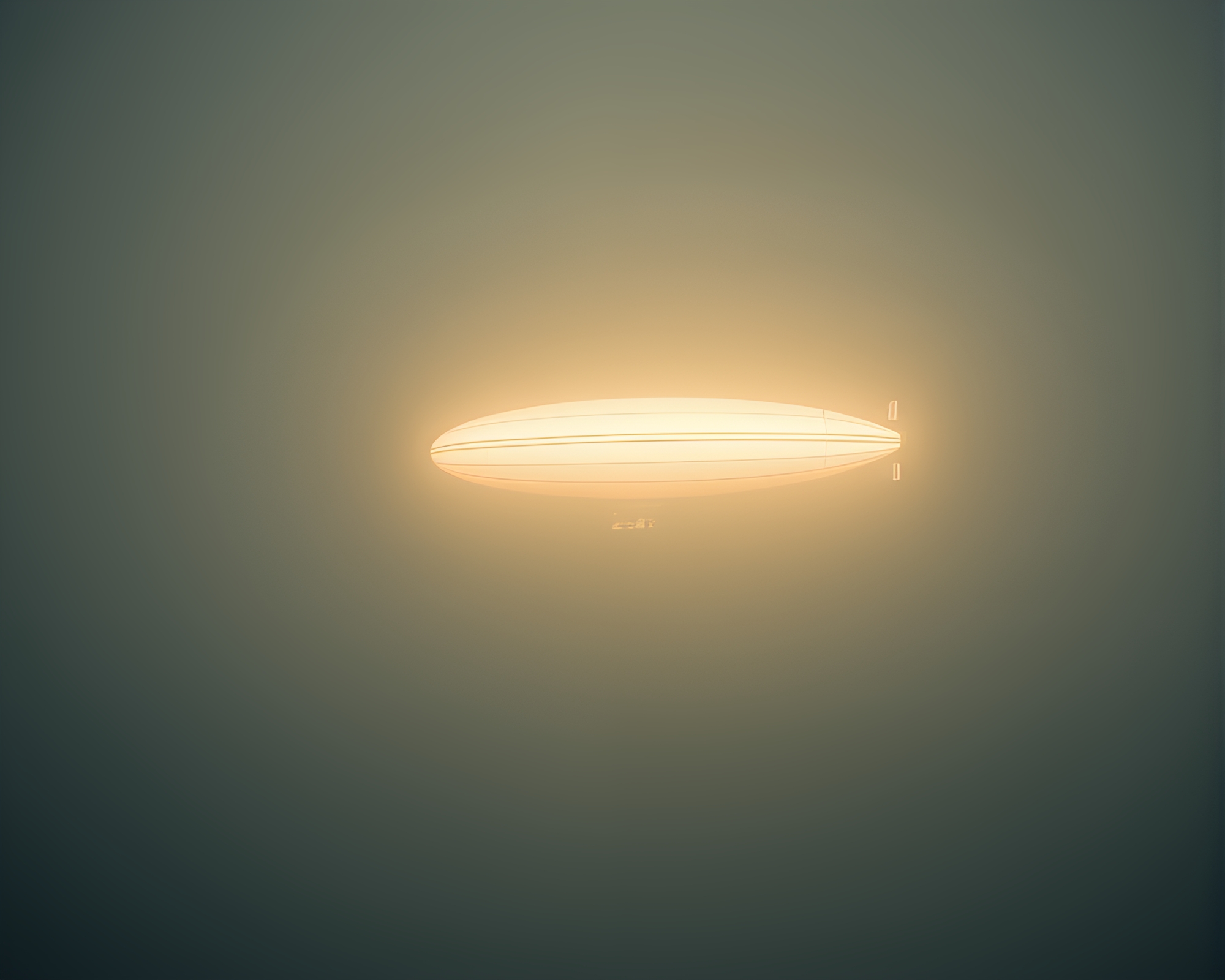 Minimalist Zeppelin in High-Key Lighting – free AI stock image