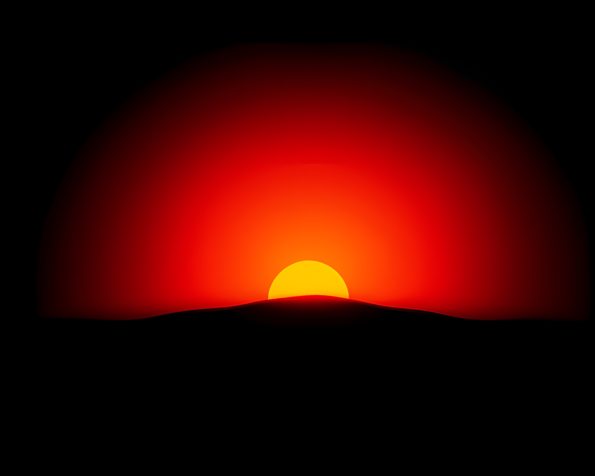 Fractal Shadows at Sunset: Digital Painting – free AI stock image