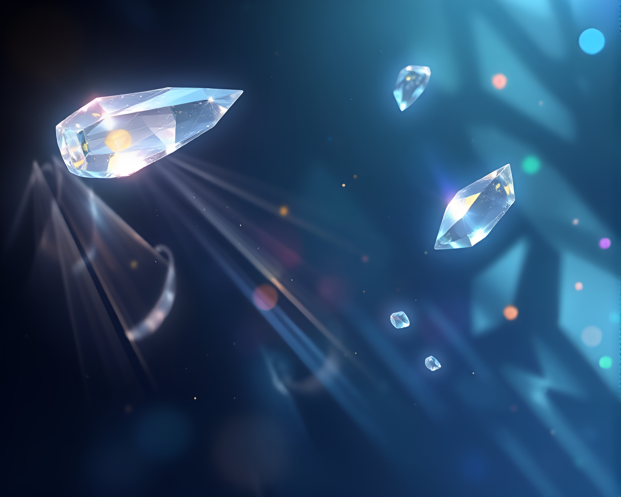 Ethereal Crystal Shadow Dance – free AI stock image