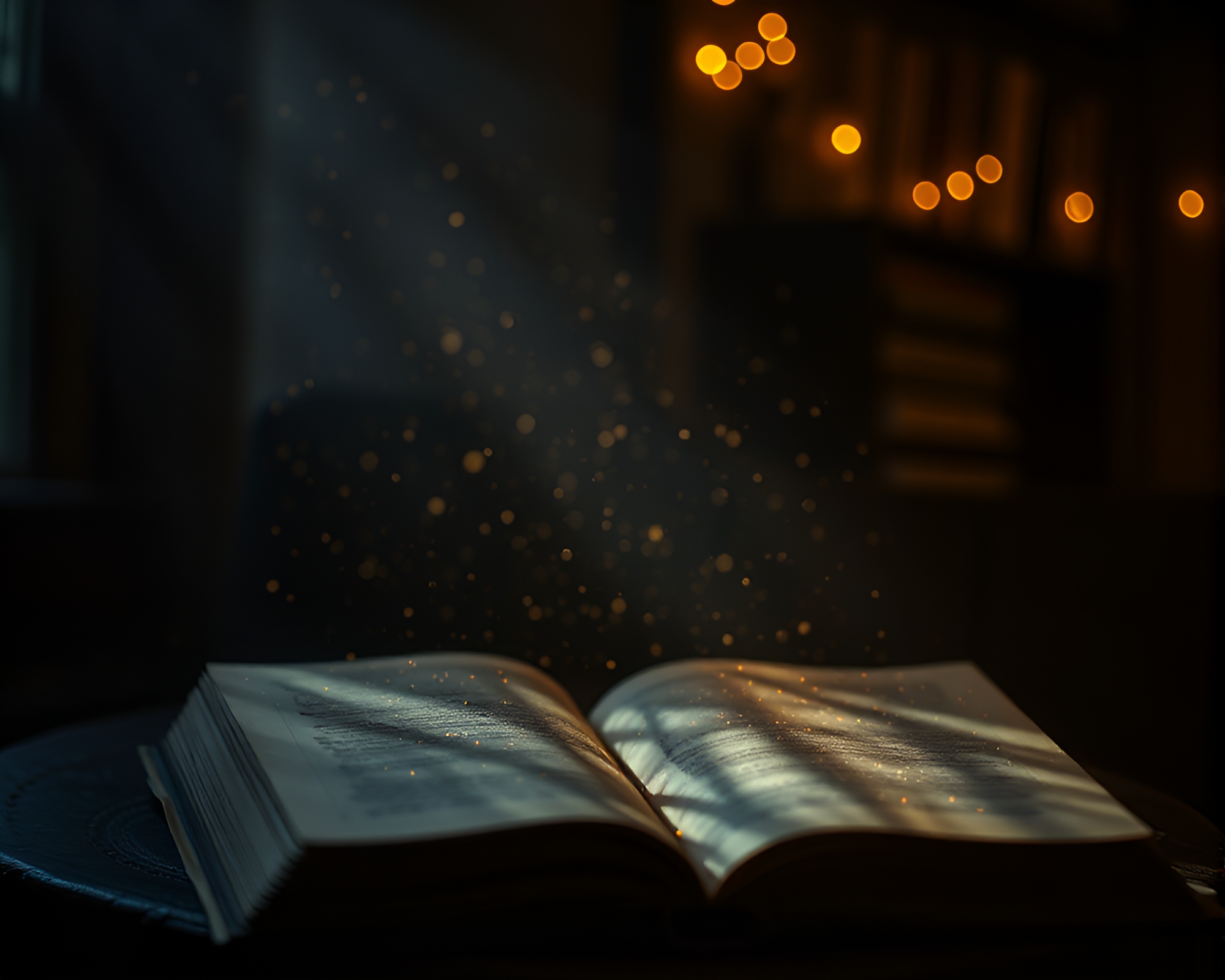Enchanted Book with Stippling Compositions – free AI stock image