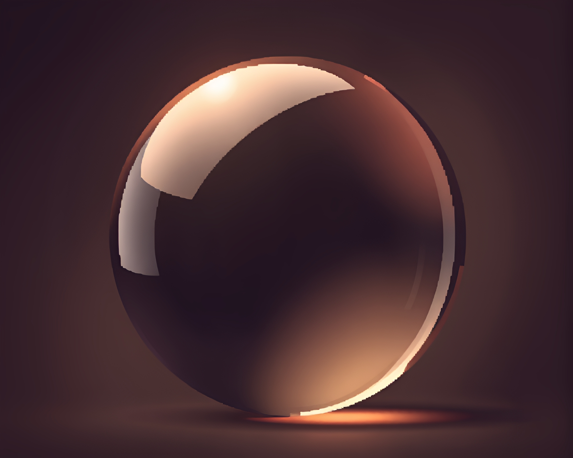 Mystical Glass Orb at Dynamic Angle in 8-Bit Style – free AI stock image