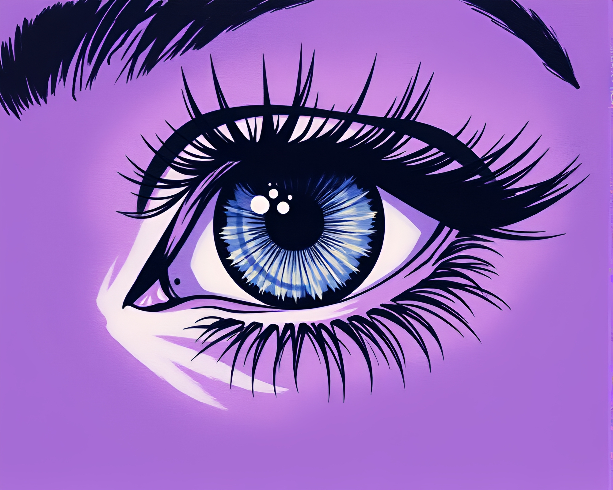 Cybernetic Eye Woodblock Print Trompe-l’oeil Art – free AI stock image