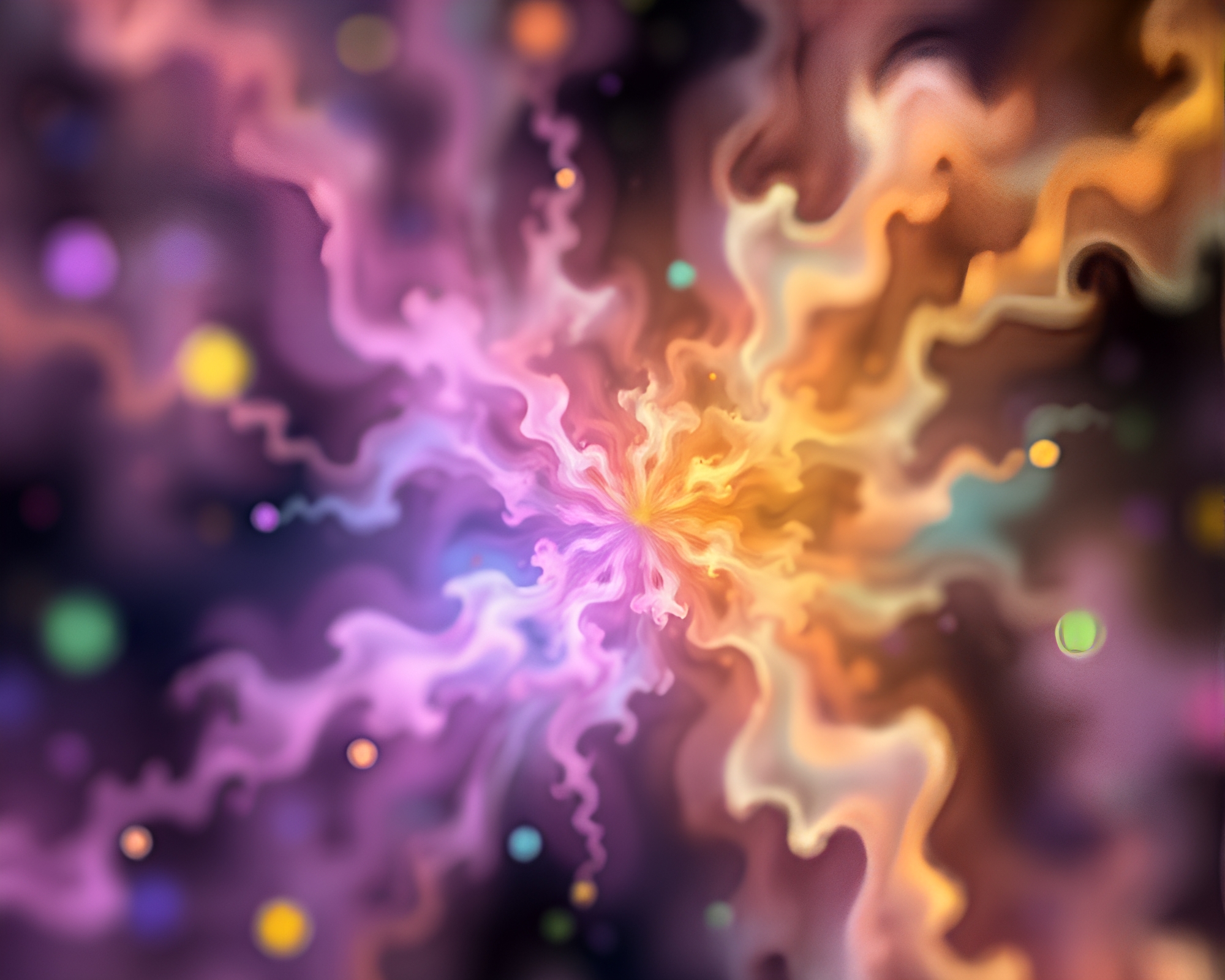 Pastel Fractal Patterns in Selective Focus – free AI stock image