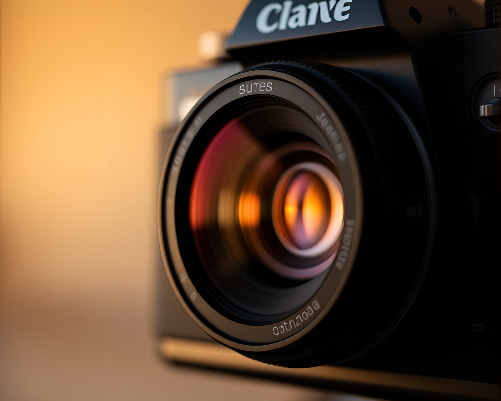 Split Focus Diopter Camera in Savannah Golds – free AI stock image
