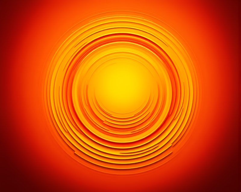Vibrant Solar Flare Ring in Oil Impasto Style – free AI stock image
