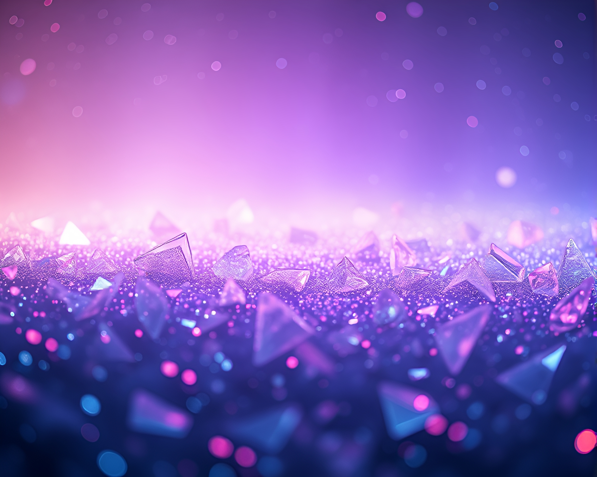 Futuristic Glass Shards in Synthwave Cosmos – free AI stock image