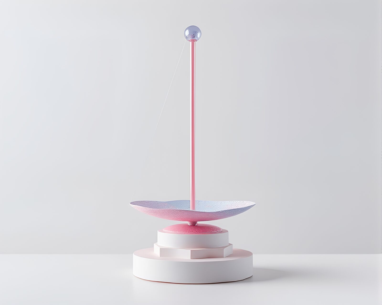 Surreal image of 3D bio-printer creating pastel creatures