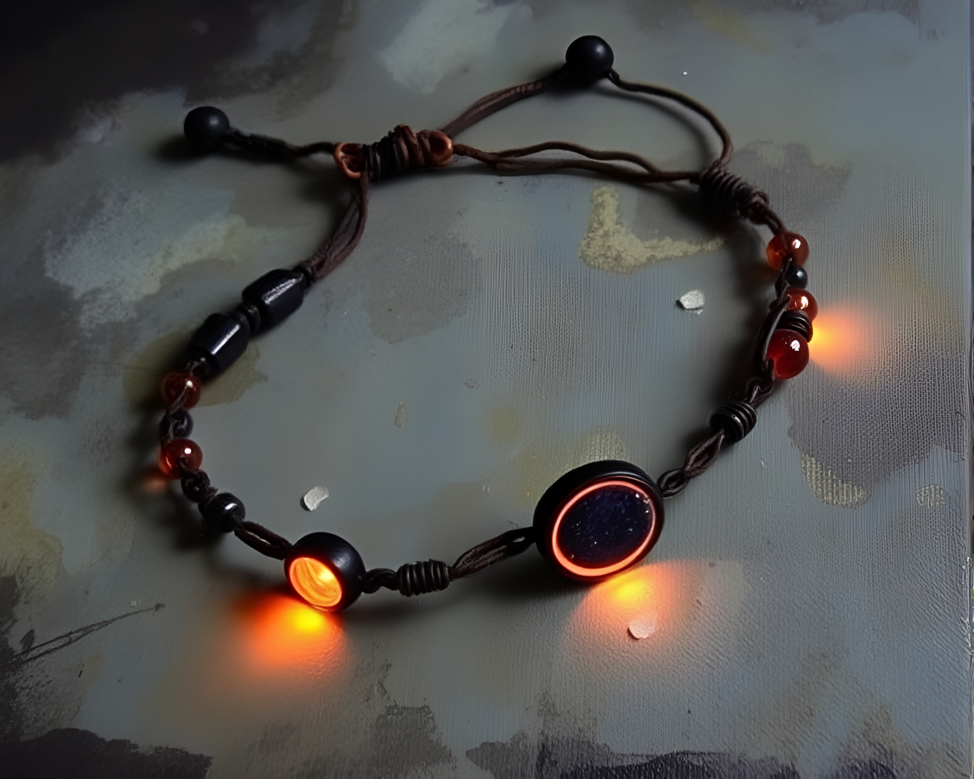 Floating Embers Bracelet in Eclipse Shadow Fresco – free AI stock image