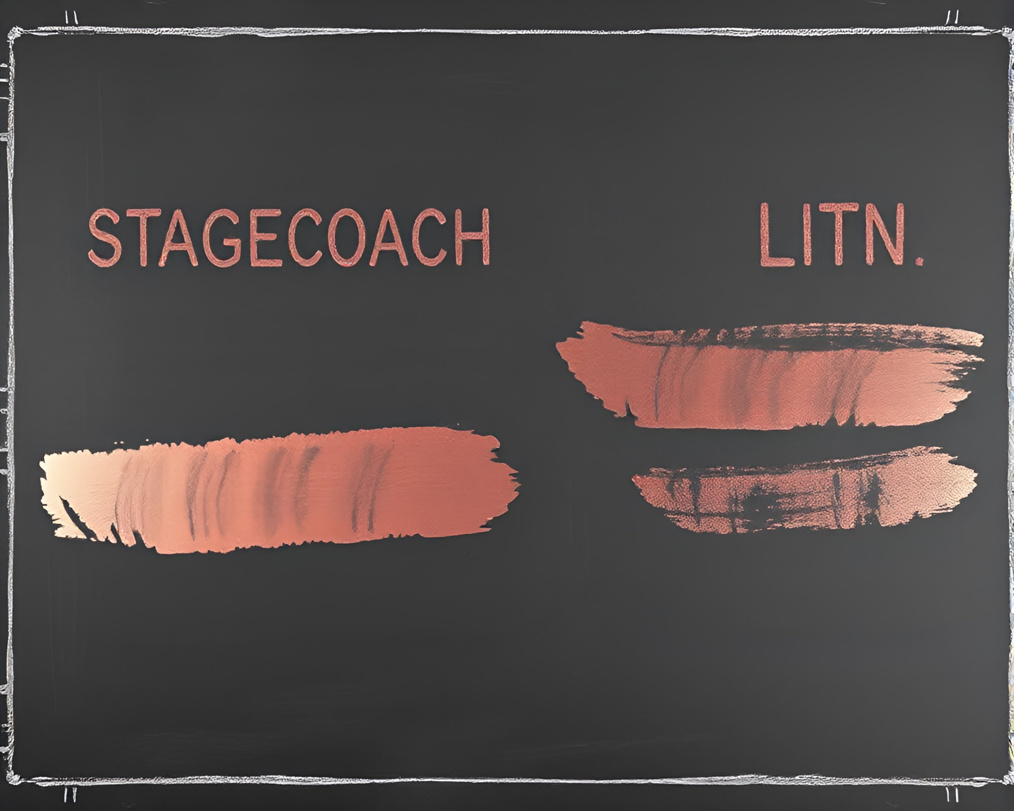Vintage Stagecoach Blueprint in Rose Gold Lighting – free AI stock image
