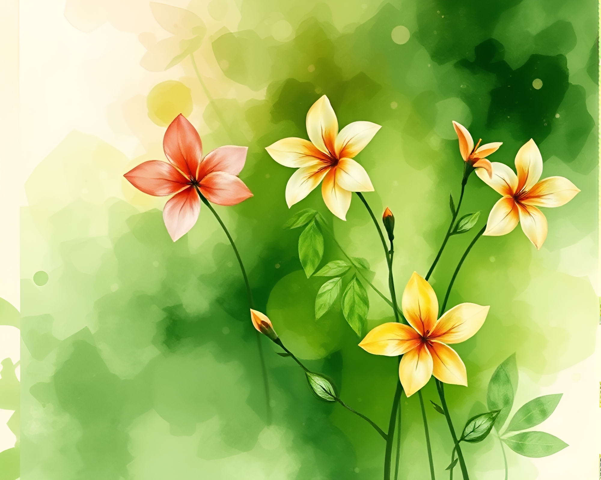 Cello Symphony in Rainforest Watercolor Kinetic Bloom – free AI stock image