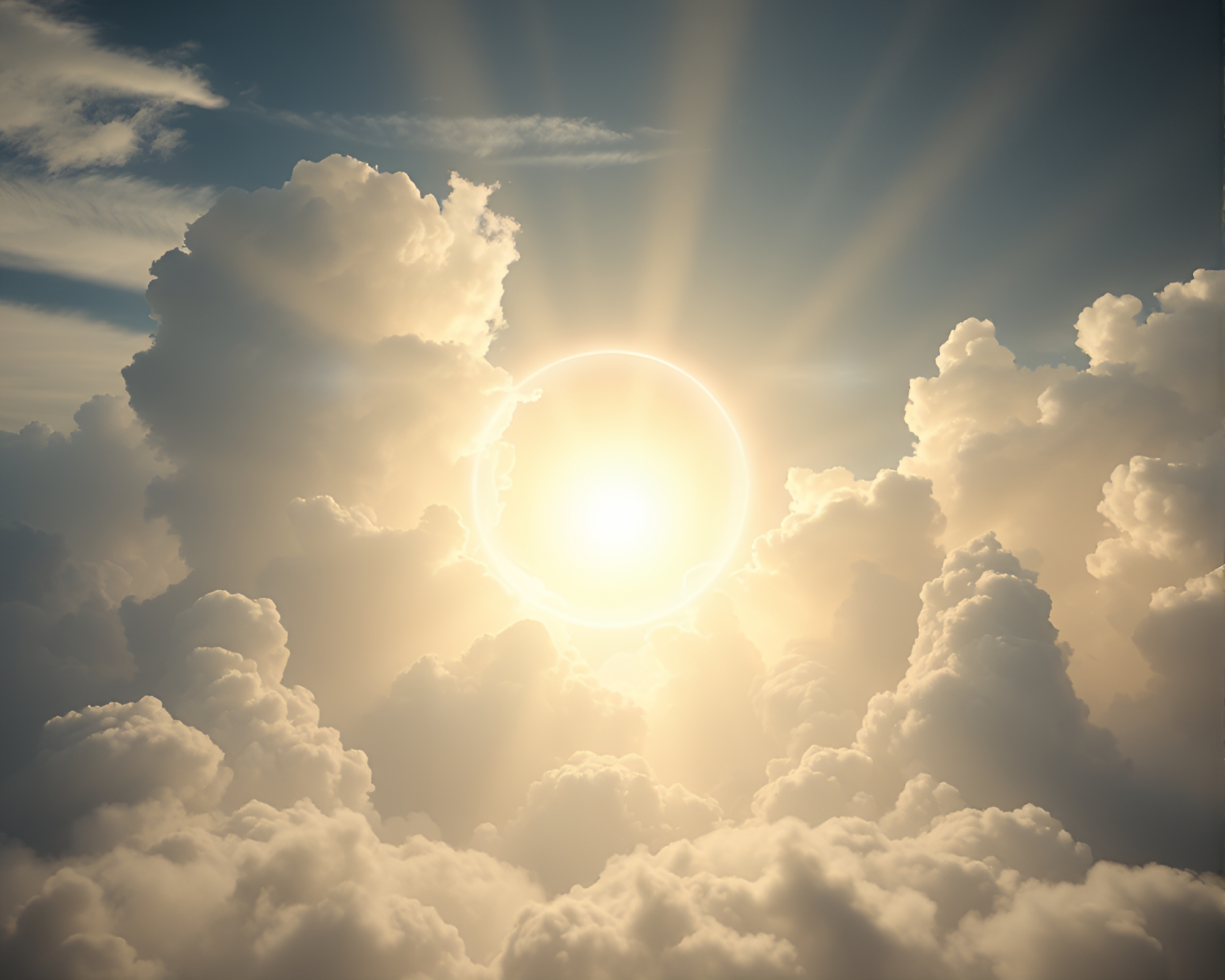 Dramatic Shield Clouds in Theater Lighting – free AI stock image