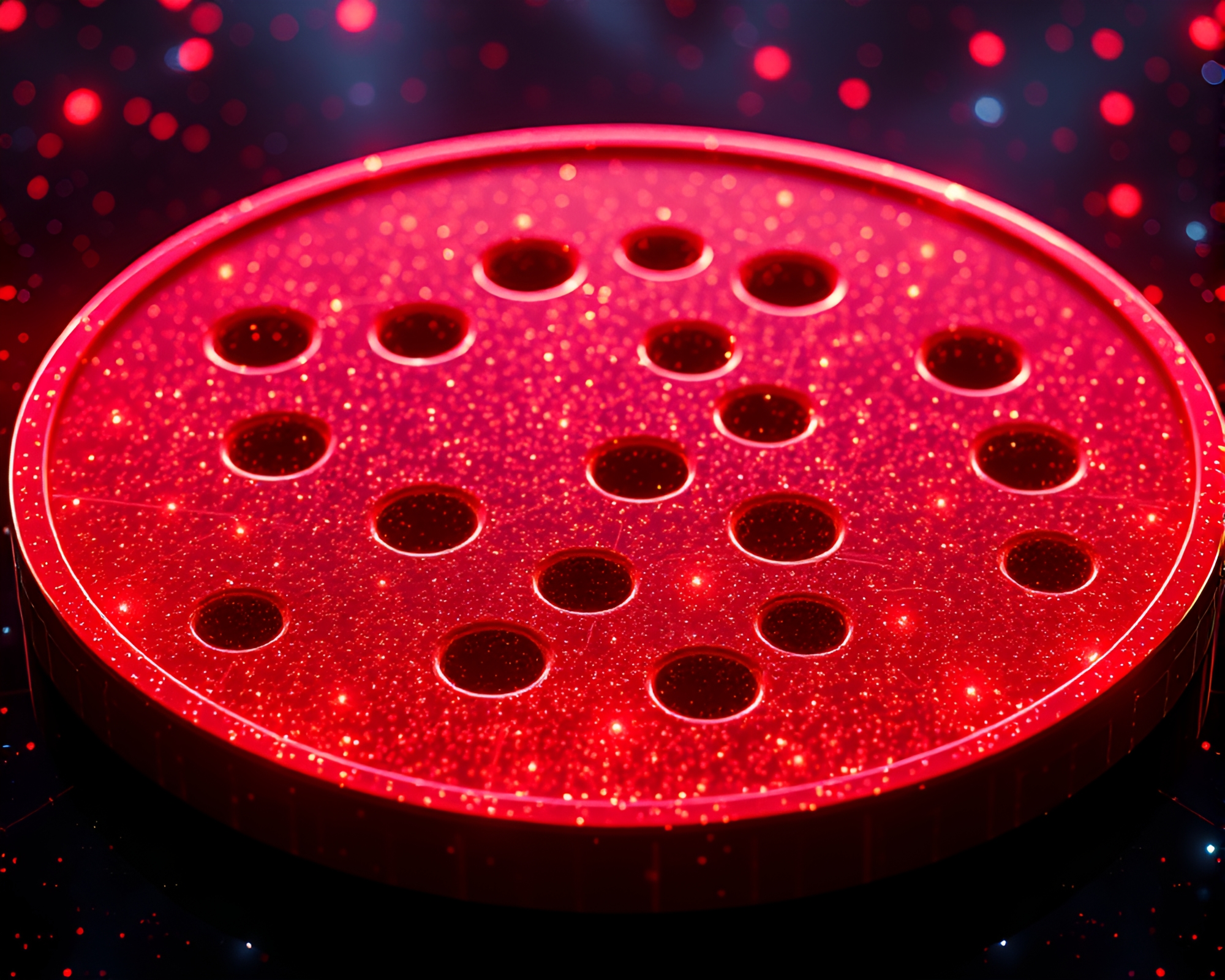 Cheese Galaxy: Geometric Patterns in Futuristic Stardust – free AI stock image