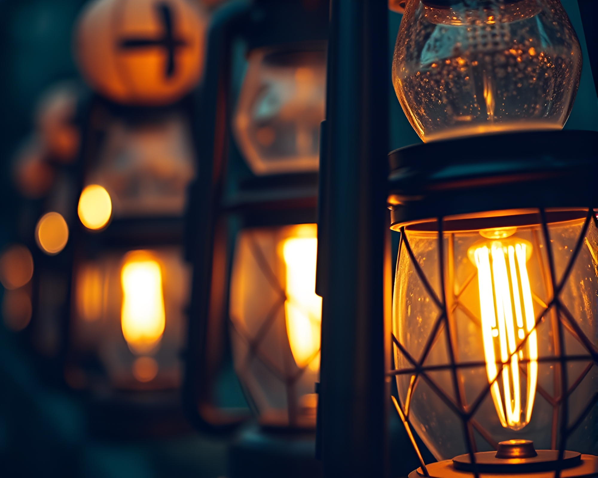 Hyper-Realistic Oil Lantern Macro Detail – free AI stock image