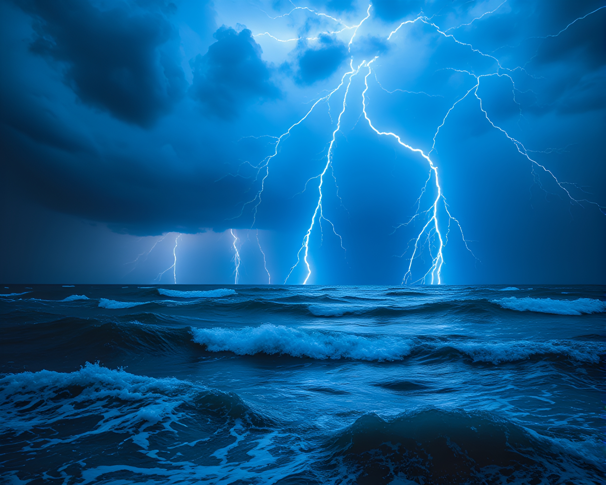 Ethereal Thunderstorm: Stained Glass Necromancy – free AI stock image