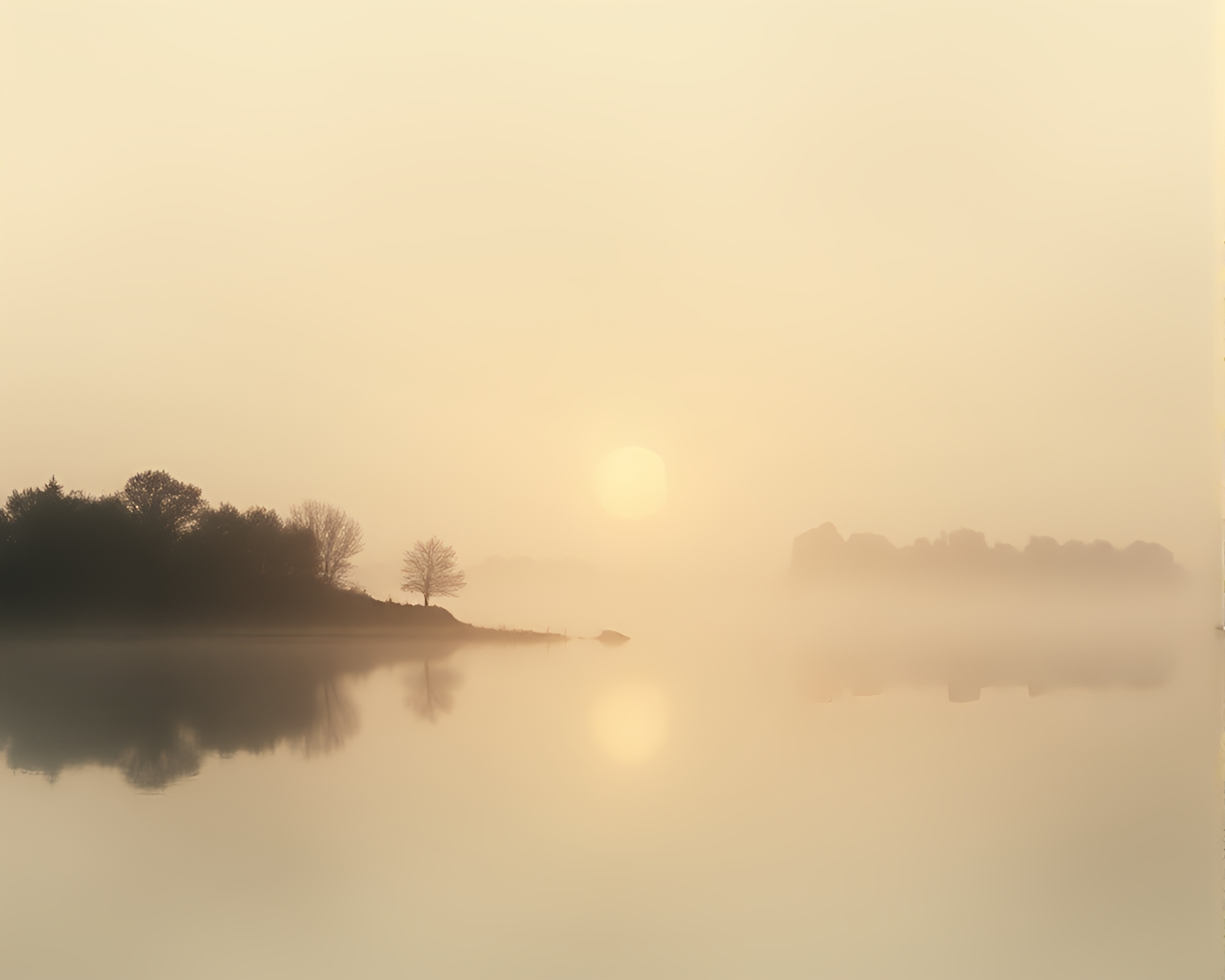 Android Reflections in Smoky Lithography – free AI stock image